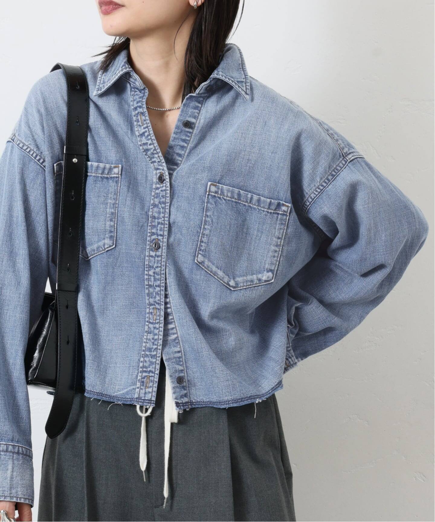 JOURNAL STANDARD｜《追加3》ライトオンスデニムクロップドシャツ