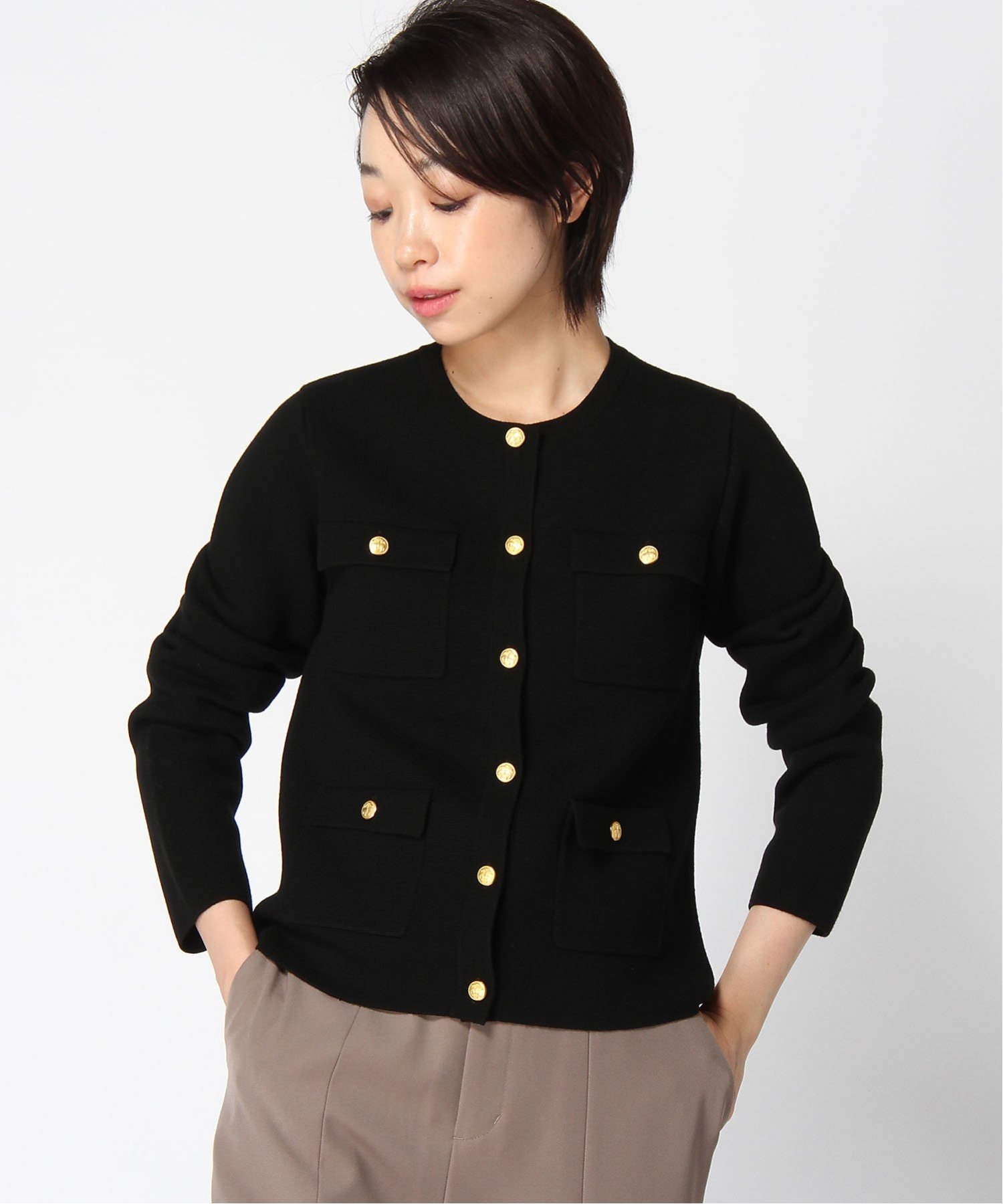 Brooks Brothers｜ロングスリーブ ミラノリブ ゴールドボタン ノー