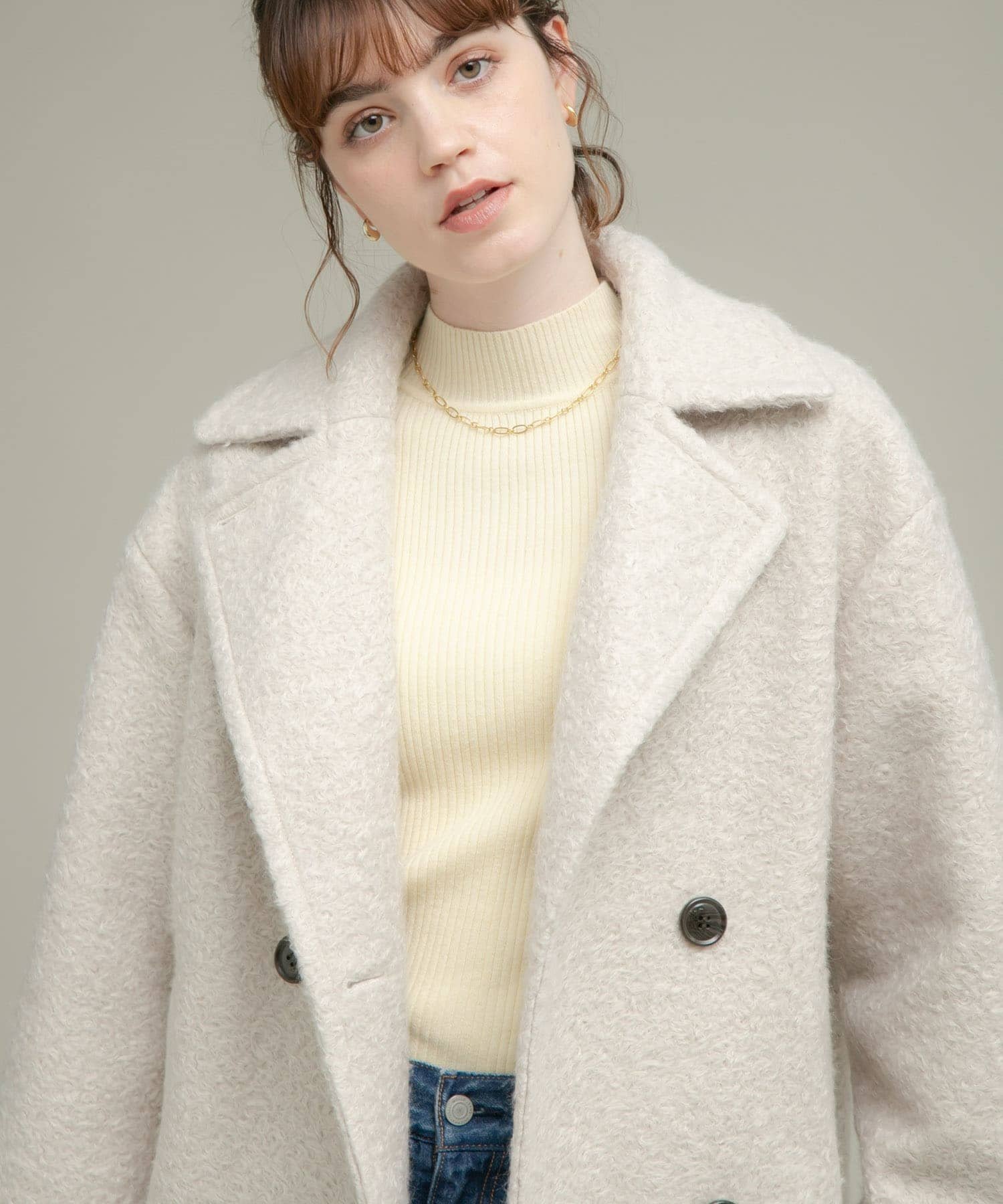 Sonny Label｜ウールライクカーリーシャギーコクーンコート | Rakuten