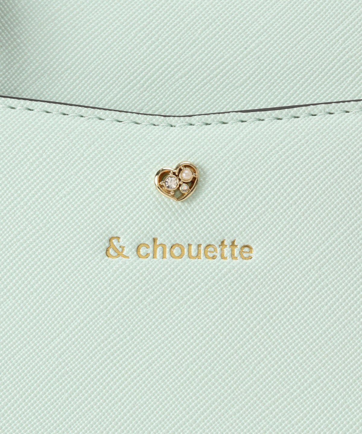 & chouette｜《推し事バッグ》クリアポケット付きハートビジュートート