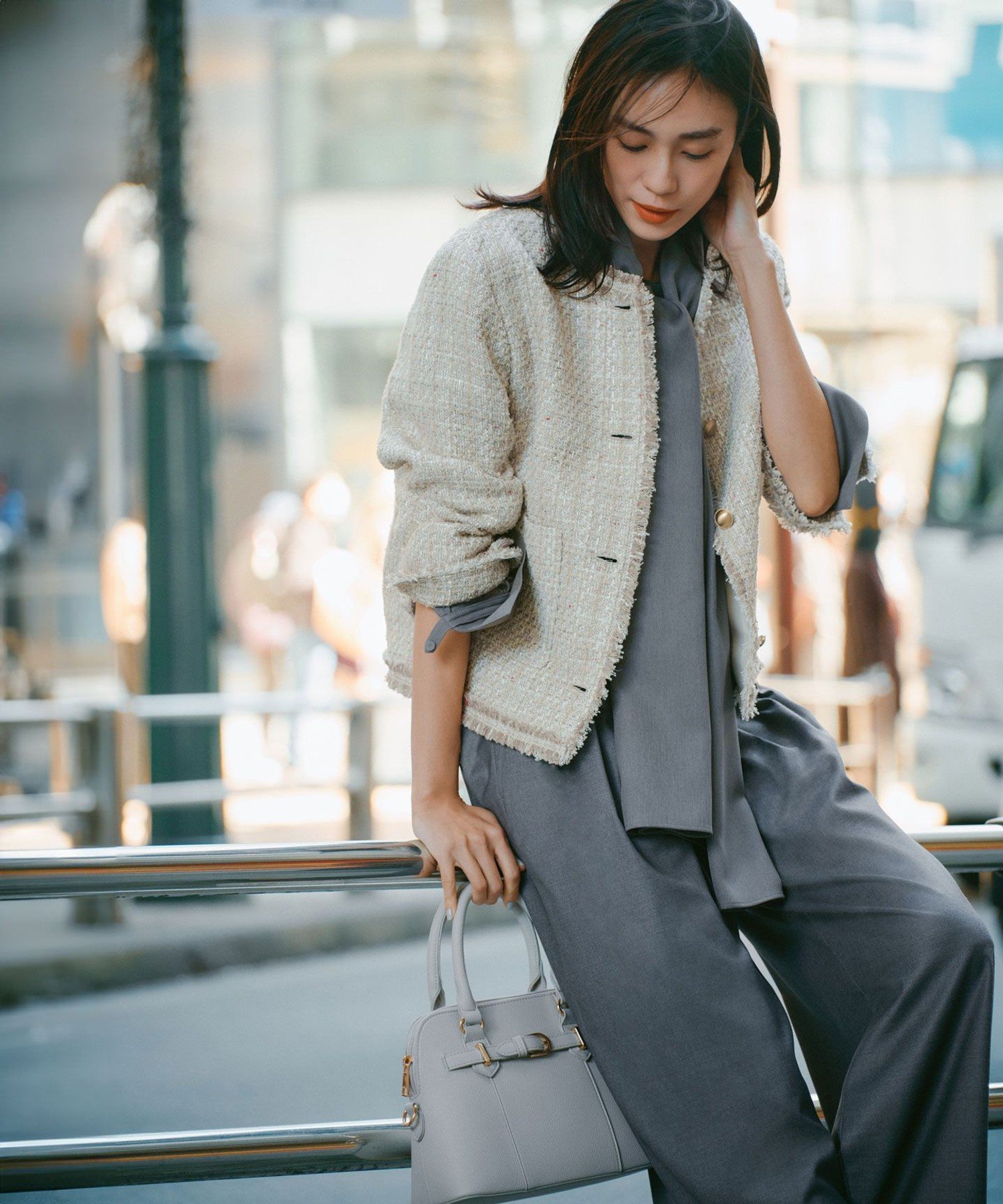 Newans｜【洗濯機可】ビックリボンパウダリーブラウス | Rakuten