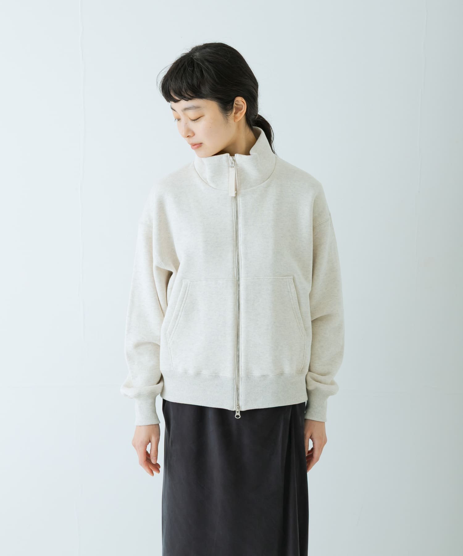 かぐれ｜コットンスウェットスタンドジップ | Rakuten Fashion(楽天