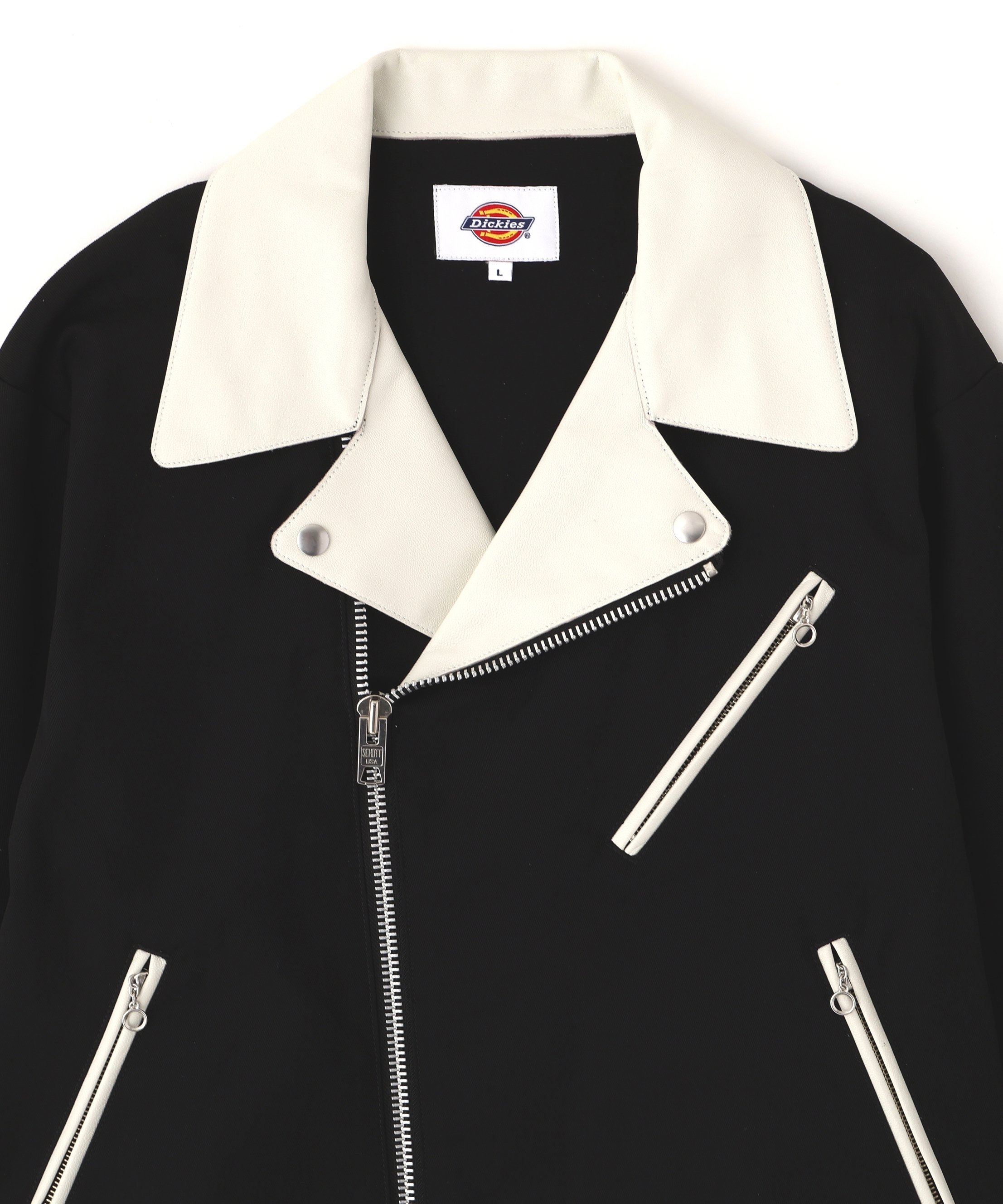 Schott｜×DICKIES/ディッキーズ/LEATHER COMB. DOUBLE RIDERS/レザー