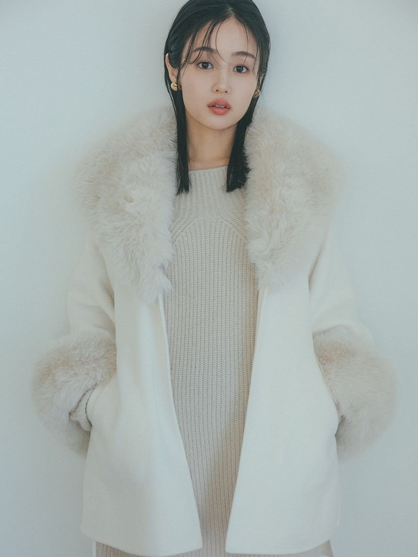 SNIDEL｜ファーケープコート | Rakuten Fashion(楽天ファッション／旧