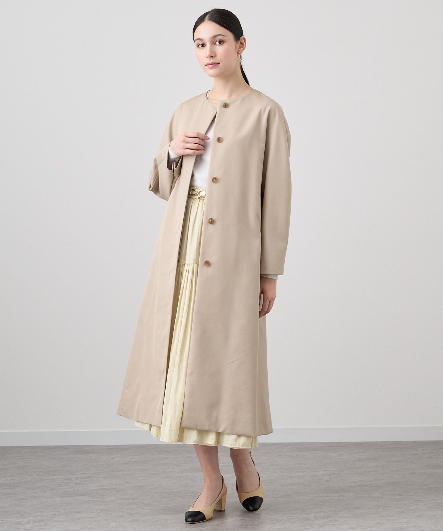 ANAYI｜撥水ツイルノーカラーコート | Rakuten Fashion(楽天