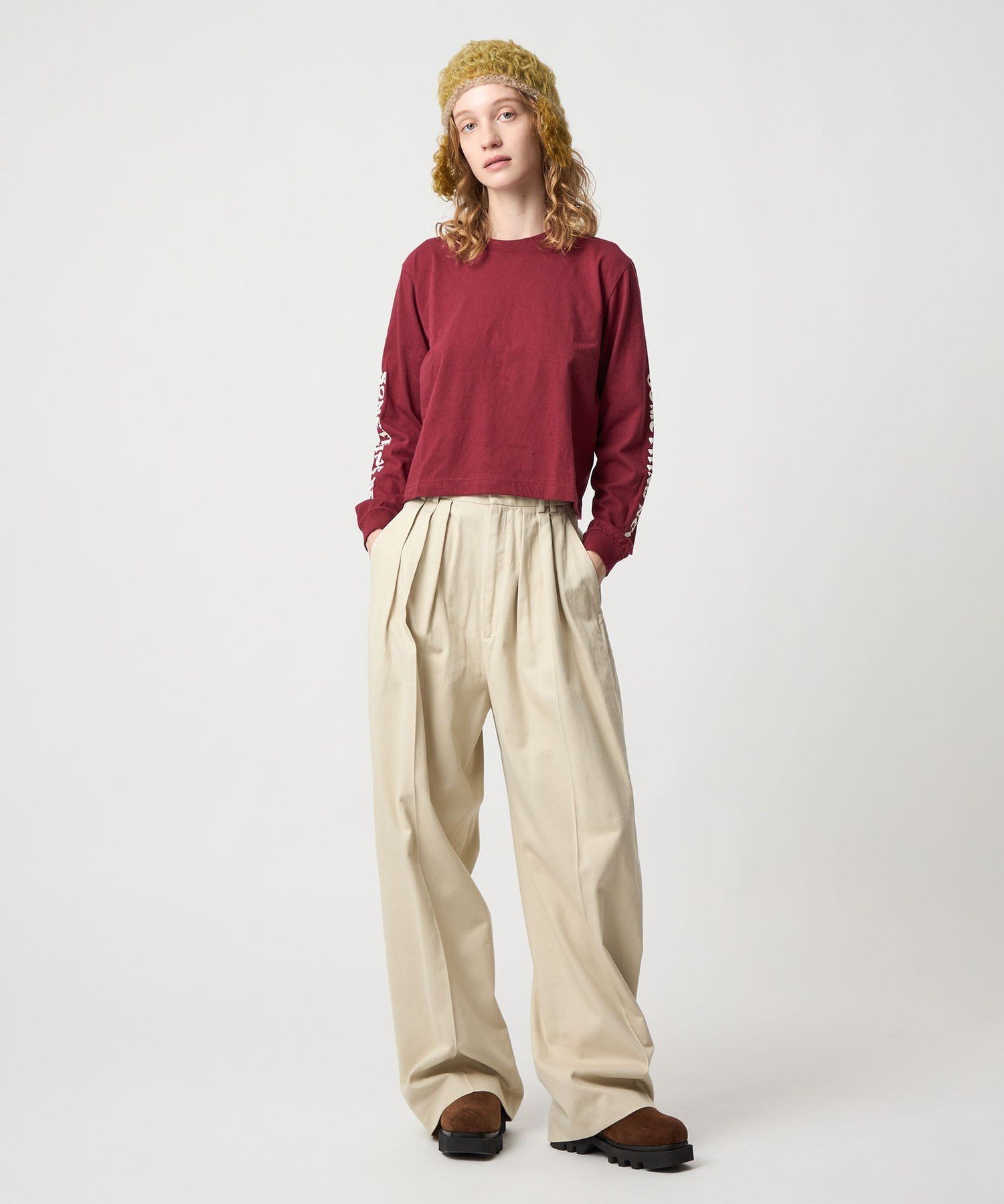 6 roku コットンレーヨンタックパンツ BEAUTY&YOUTH UNITED ARROWS｜<6(ROKU)>コットンレーヨン タックパンツ