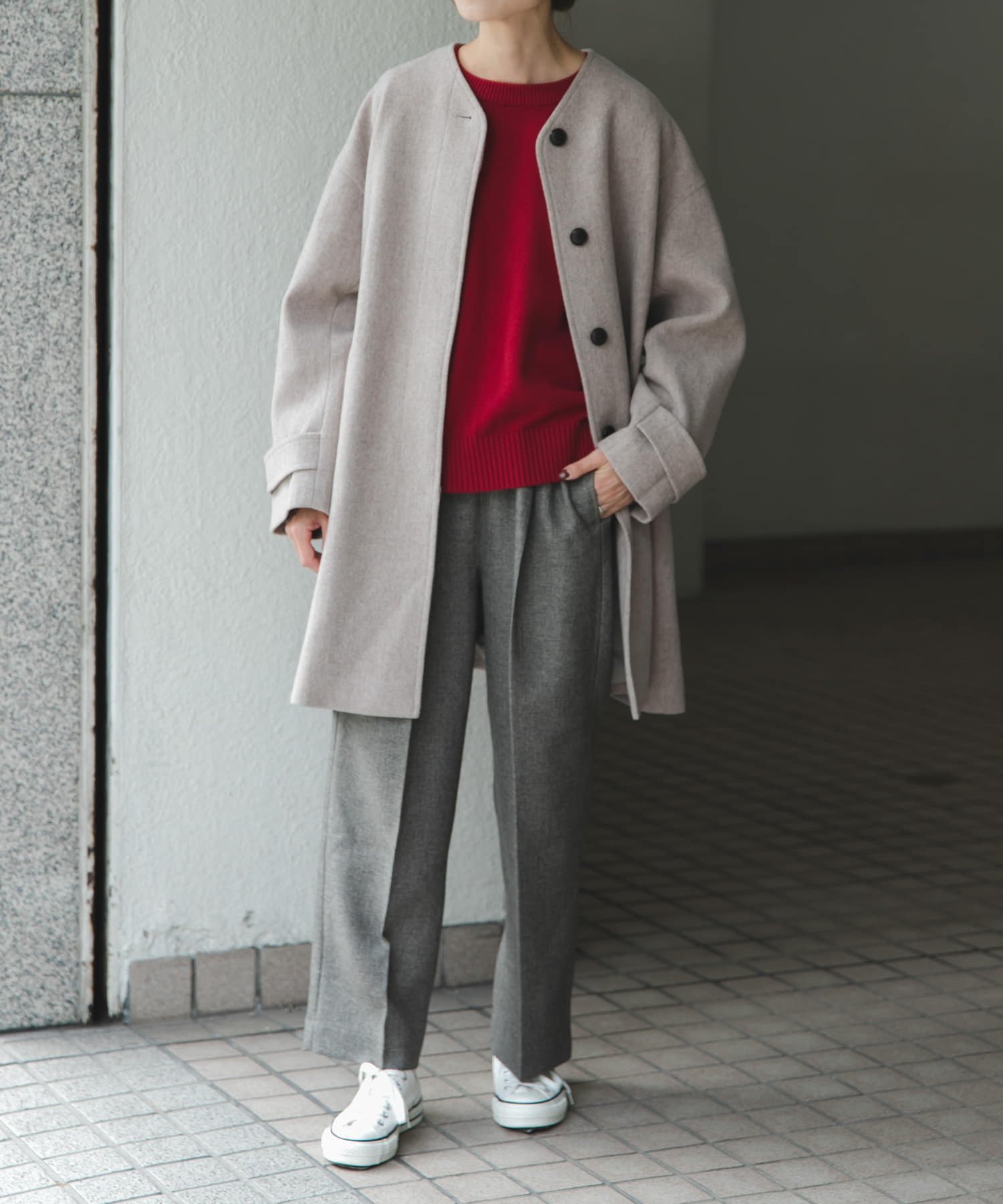 URBAN RESEARCH DOORS｜FORK&SPOON ウールノーカラーコート | Rakuten