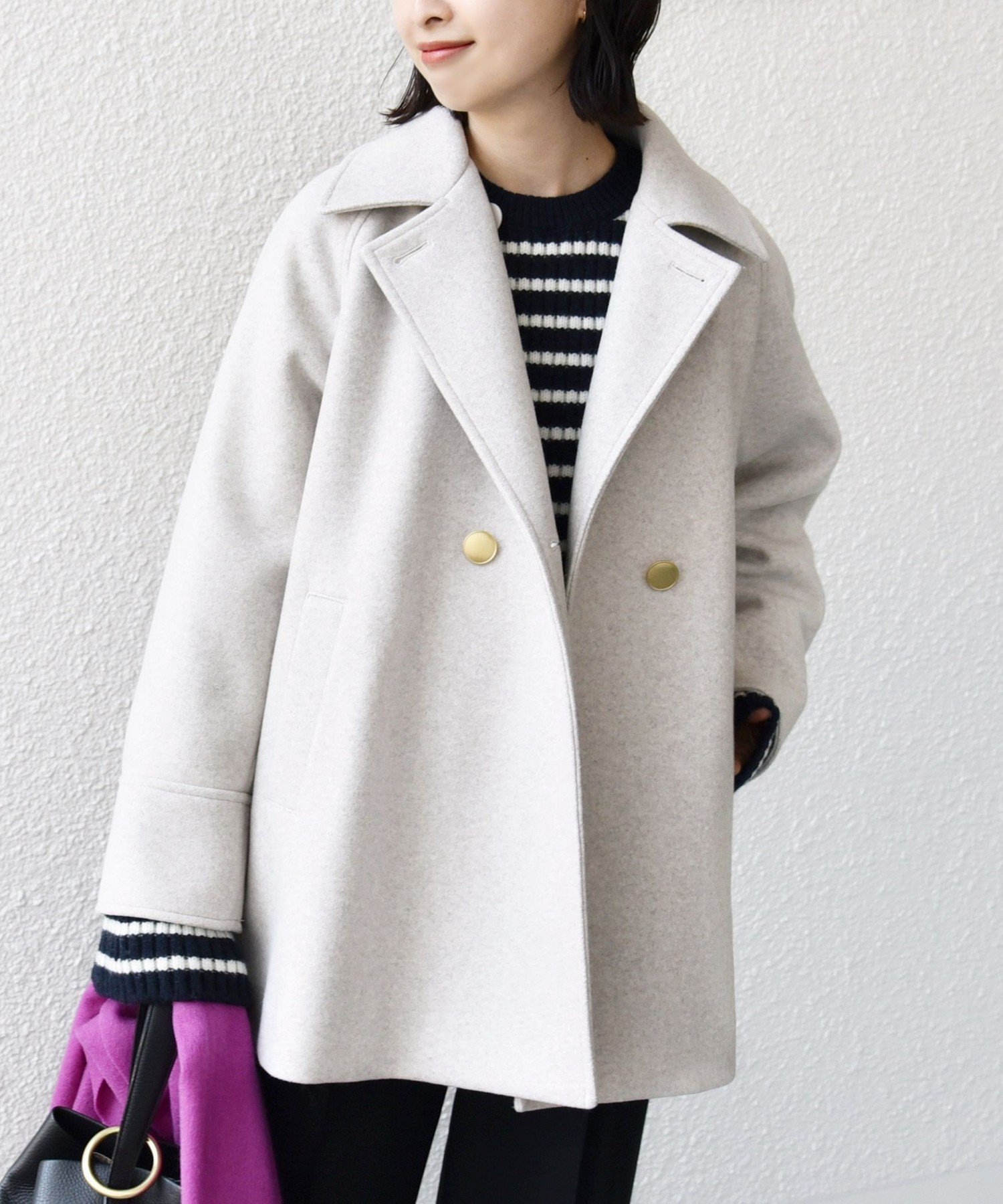 美品SHIPS大人可愛い25AWウールライクジャージーメルトン2WAY Pコート 楽天市場】【SALE／40%OFF】【WEB限定】＜手洗い可能＞ウール ライク