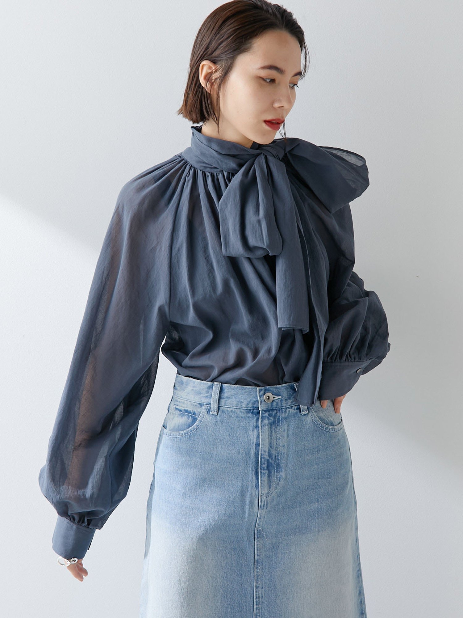 Whim Gazette｜ローンボウタイブラウス | Rakuten Fashion(楽天