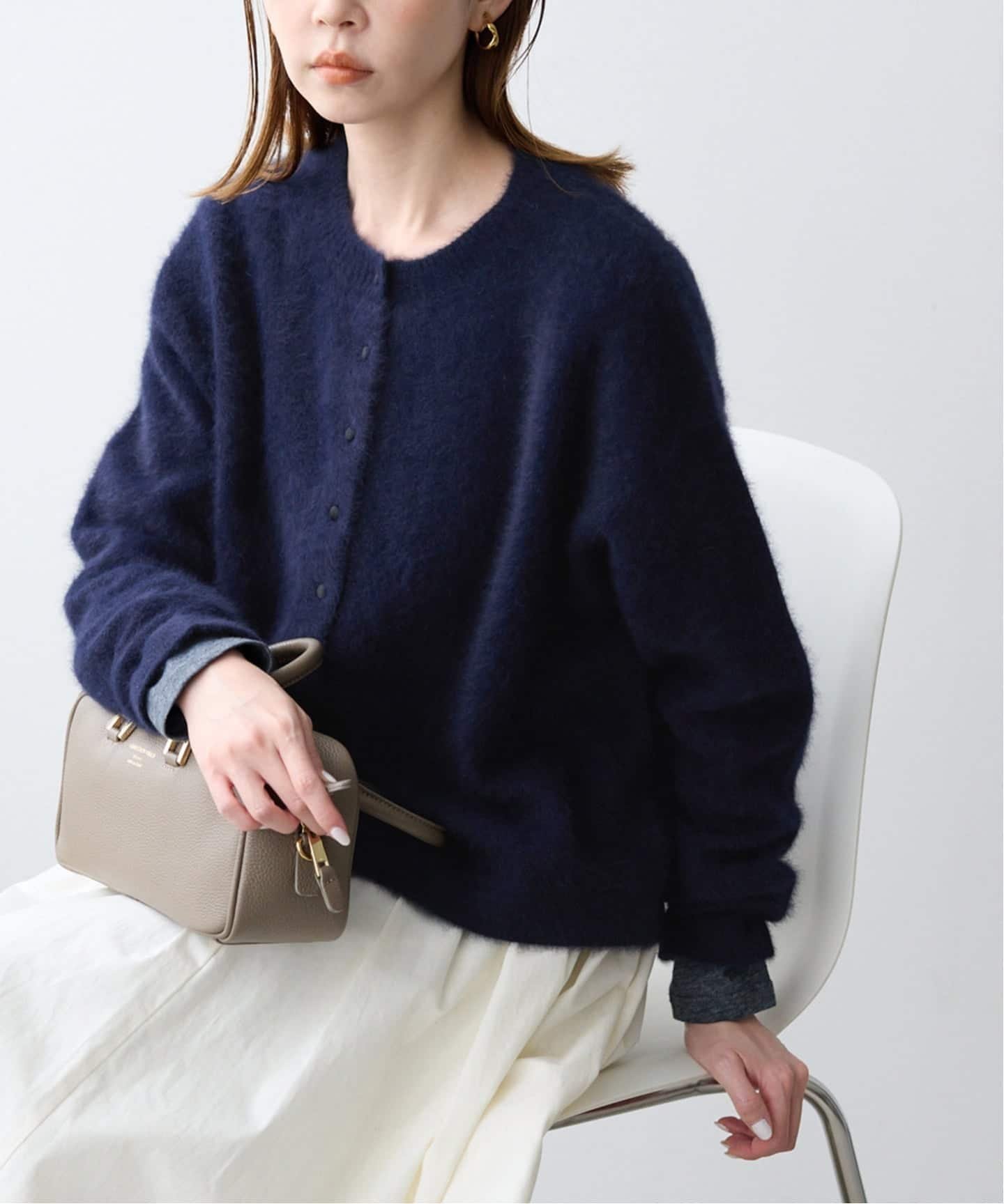 SLOBE IENA｜フォックスアルパカカーディガン | Rakuten Fashion(楽天