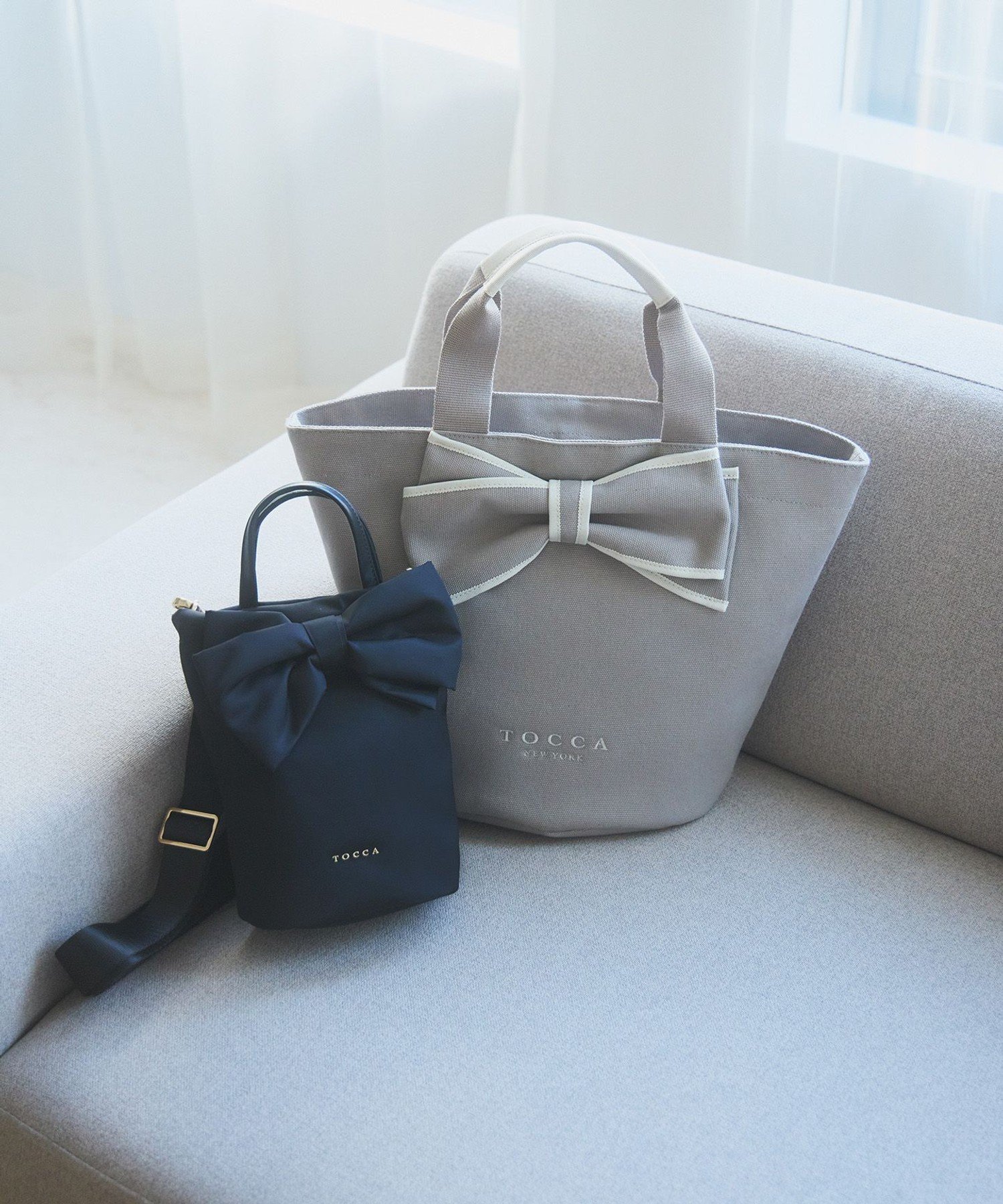 TOCCA｜【泉里香さん着用】RIBBON KNOT NYLON MULTI BAG ナイロン