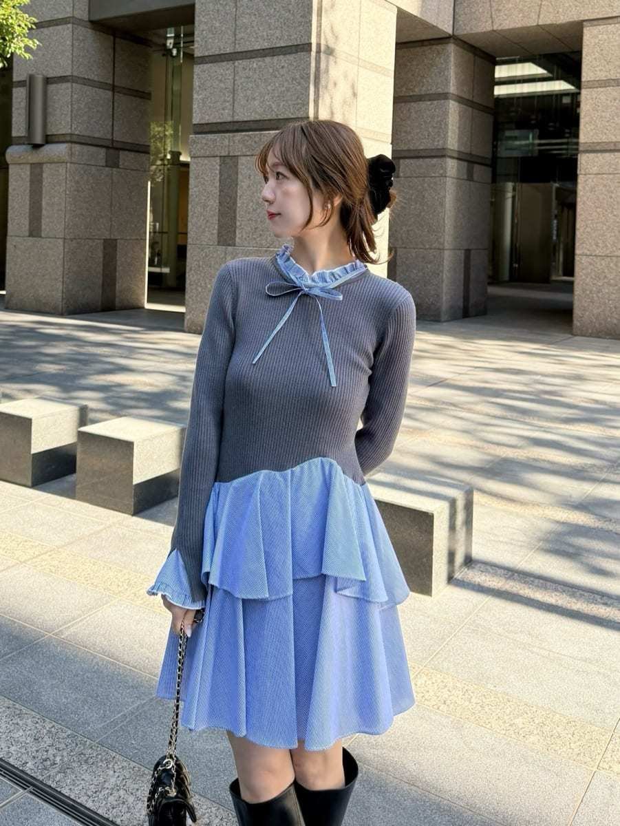 SNIDEL｜Sustainableドッキングミニニットワンピース | Rakuten