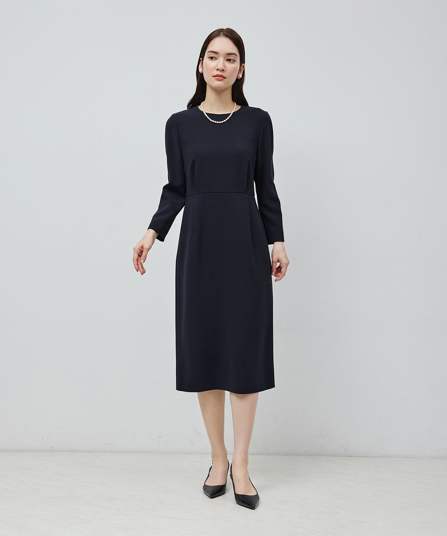 ROPE'｜トリアセダブルクロスウエストコンシャスワンピース | Rakuten