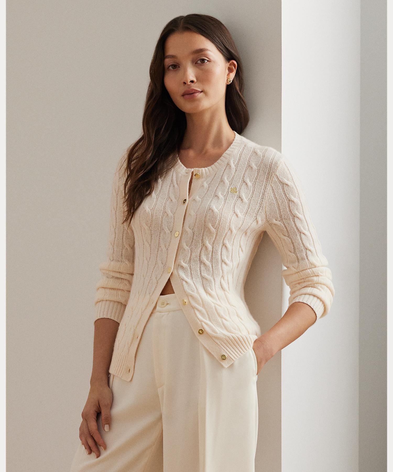 RALPH LAUREN｜ケーブルニット ウールカシミヤ カーディガン | Rakuten