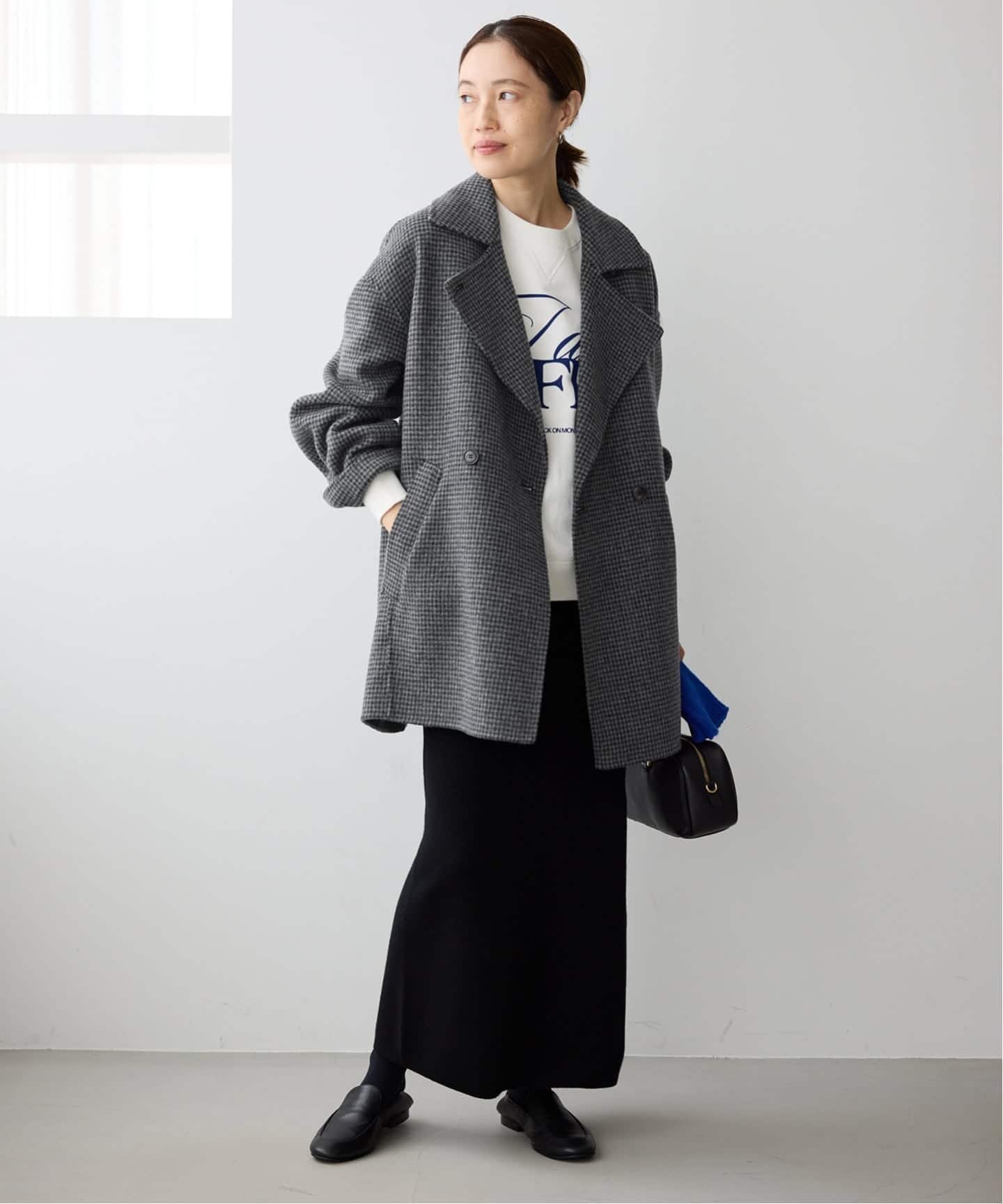 SLOBE IENA｜souple wool ダブルフェイスミドルコート | Rakuten
