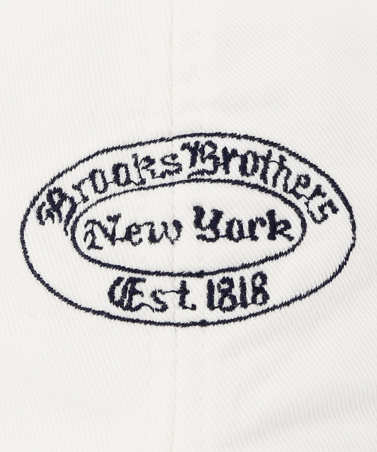 Brooks Brothers コットンツイル ビッグロゴ キャップ USA コットンツイル ビッグGFロゴ ベースボールキャップ Made in USA