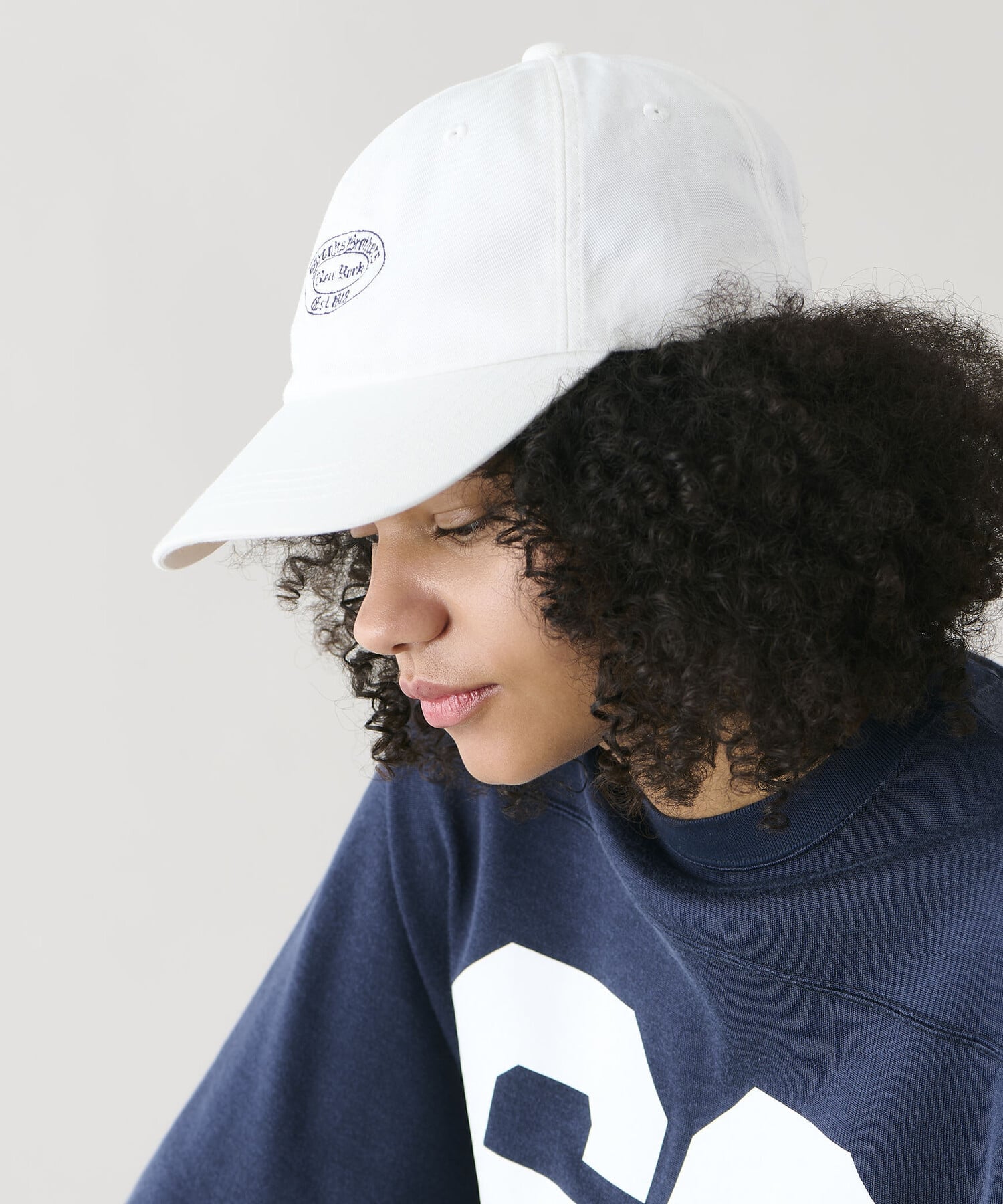 Brooks Brothers コットンツイル ビッグロゴ キャップ USA コットンツイル ビッグGFロゴ ベースボールキャップ Made in USA