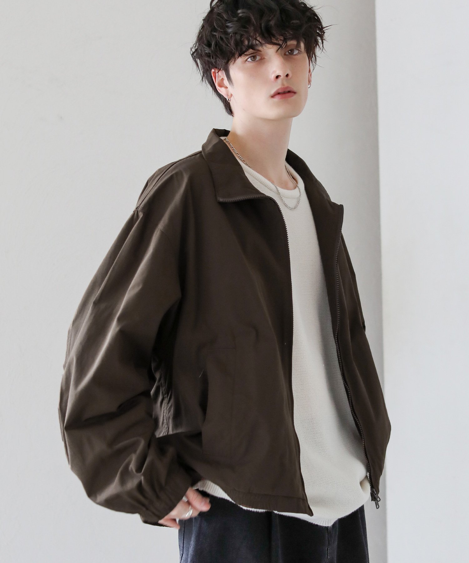 THE CASUAL｜ダブルジップ裾ドローコードトラックジャケット | Rakuten