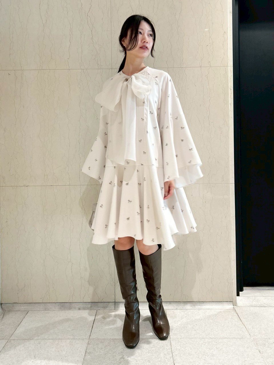 CELFORD｜ビッグリボンフレアワンピース | Rakuten Fashion(楽天