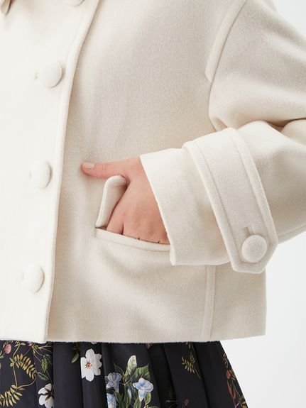 Mila Owen｜ウールカシミヤショート丈ピーコート | Rakuten Fashion