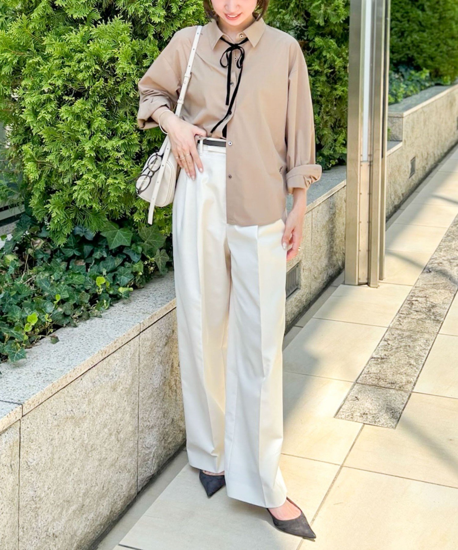 NOLLEY'S｜ウォッシャブルリボン付きシャツ | Rakuten Fashion(楽天