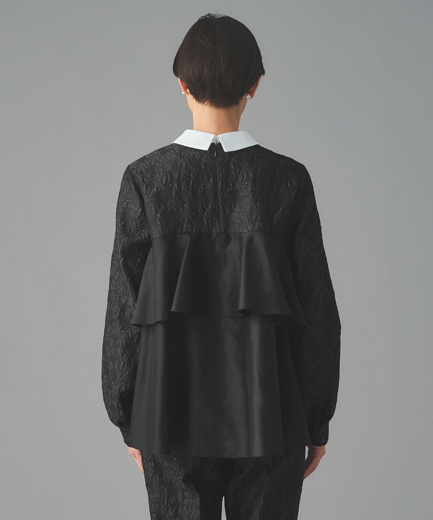 UNITED ARROWS｜GISHA 2トーン ジャガード ブラウス | Rakuten Fashion