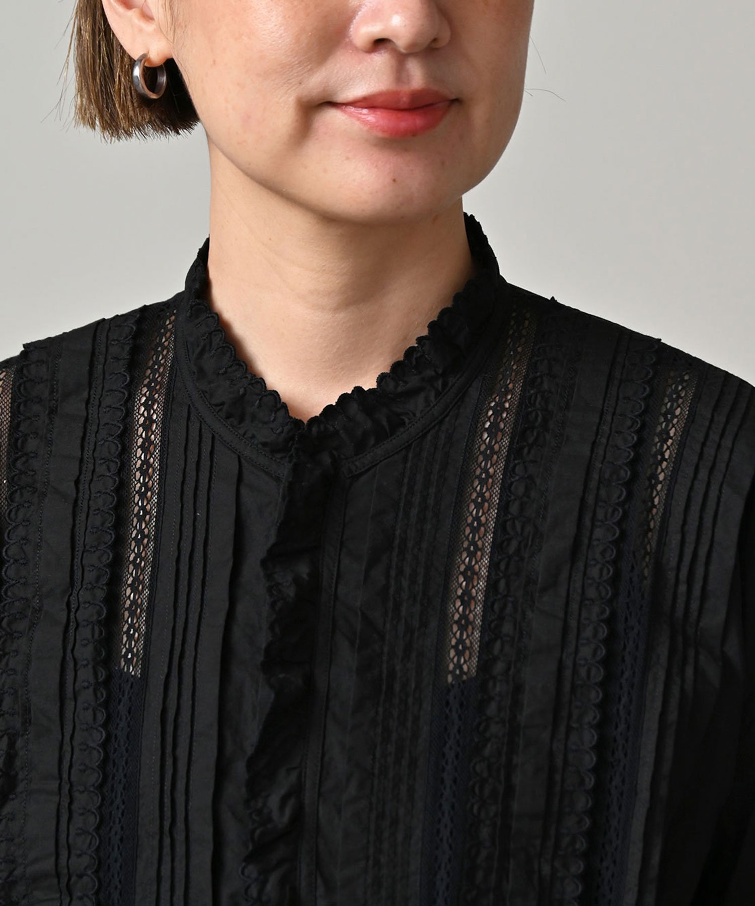 45R｜スーピマバチストのカットワークブラウス | Rakuten Fashion(楽天