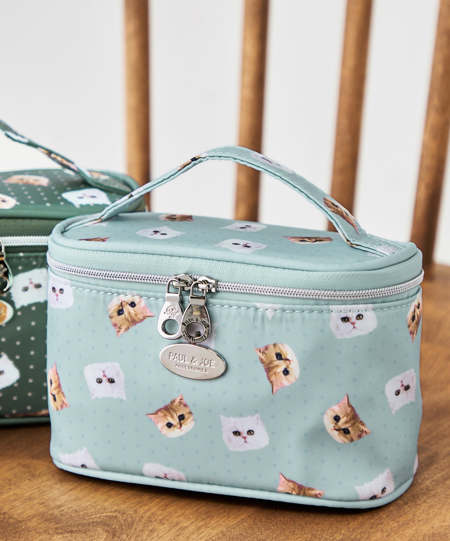 ELGAES｜持ち手付きポーチ バニティポーチ ジプヌネ総柄 PJA-P1153