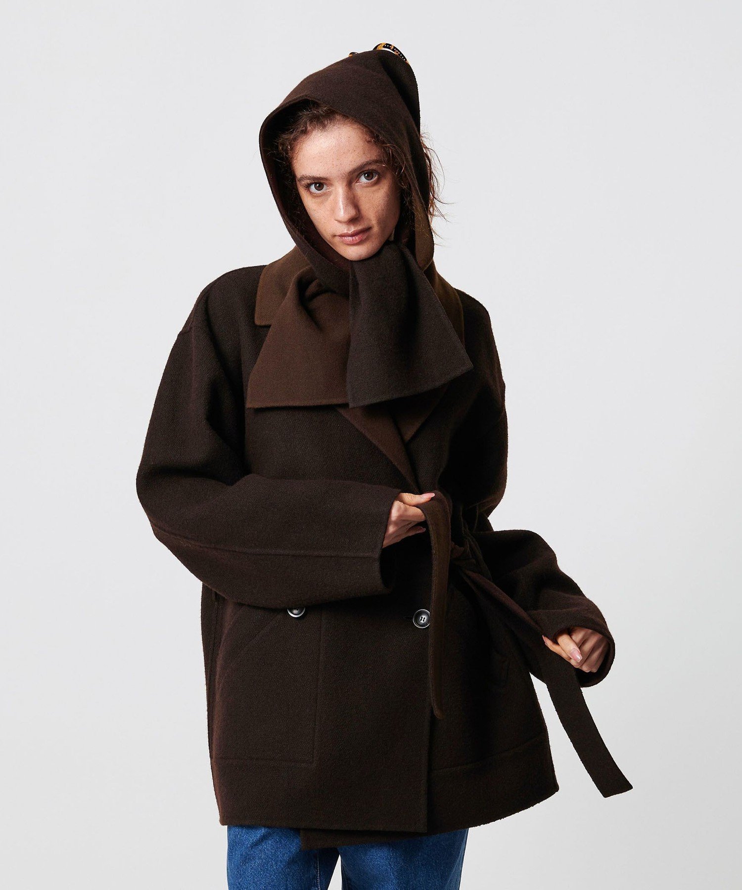 ATTISESSION ベルトコート Brown 38 BEAUTY&YOUTH UNITED ARROWS｜<ATTISESSION>リバーシブル ベルト