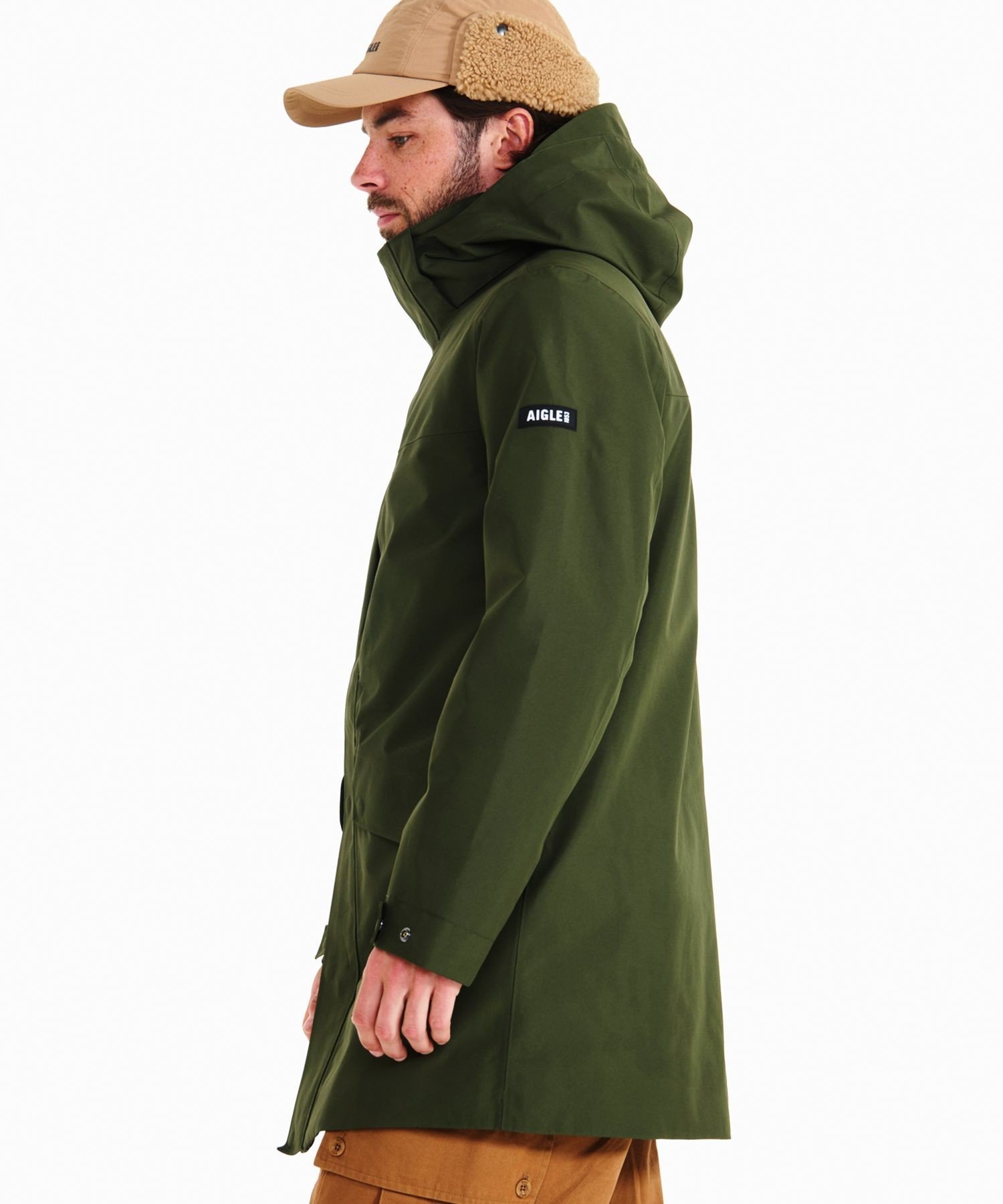 AIGLE｜GORE-TEX ゴアテックス 透湿防水 防風 フーデッドジャケット