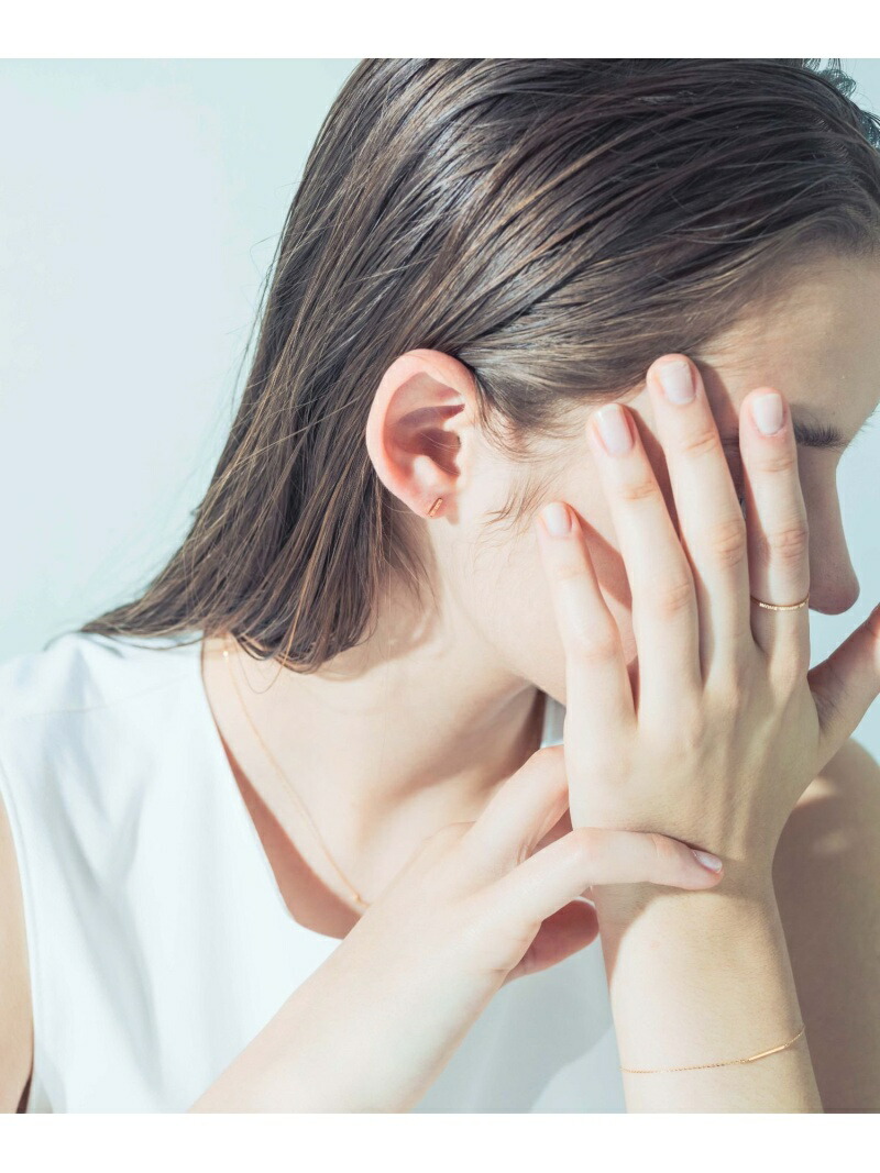 ete｜K18YG クレール トライアングルカット ピアス | Rakuten Fashion