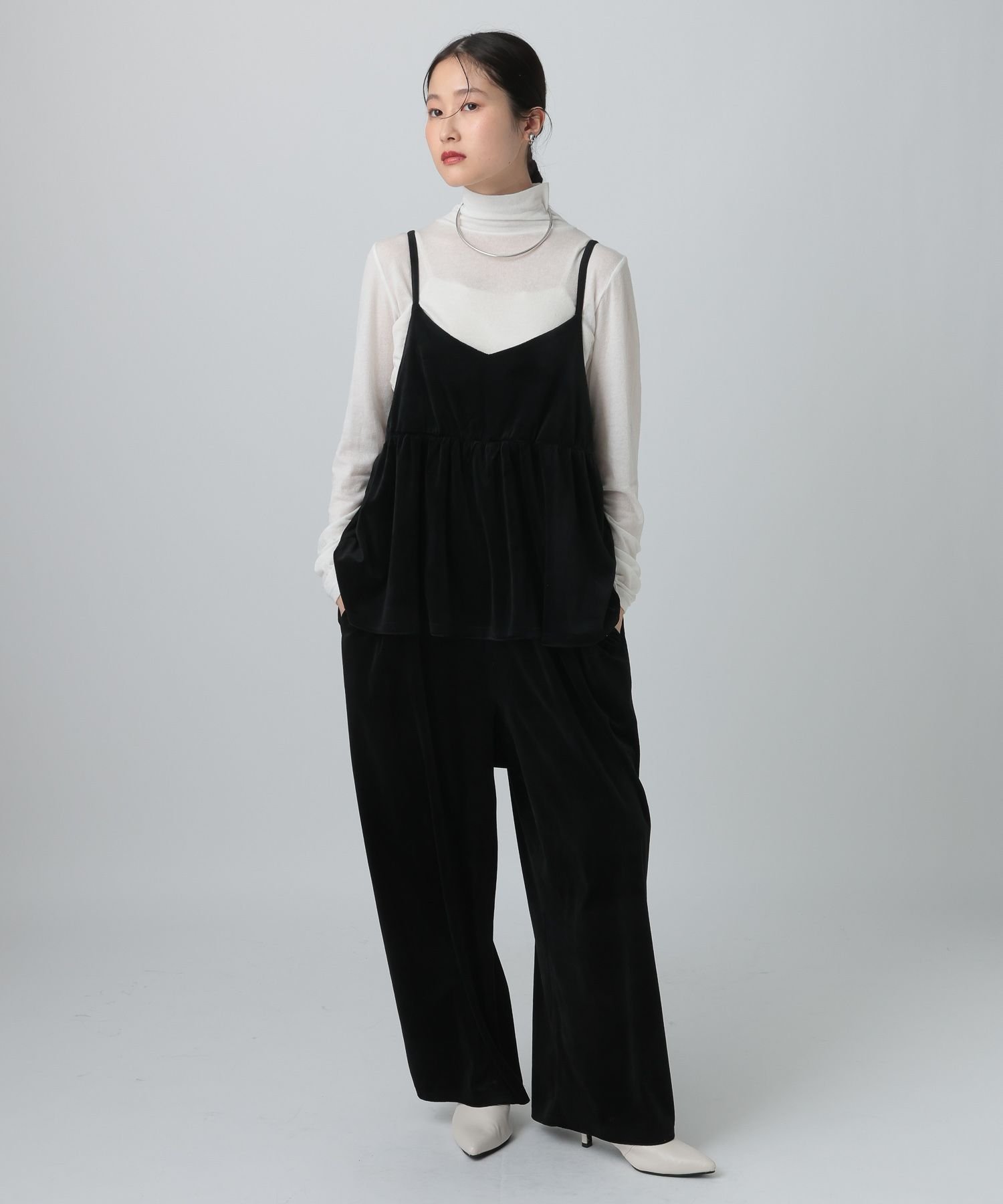 LEPSIM｜ベロアキャミサロペット | Rakuten Fashion(楽天ファッション