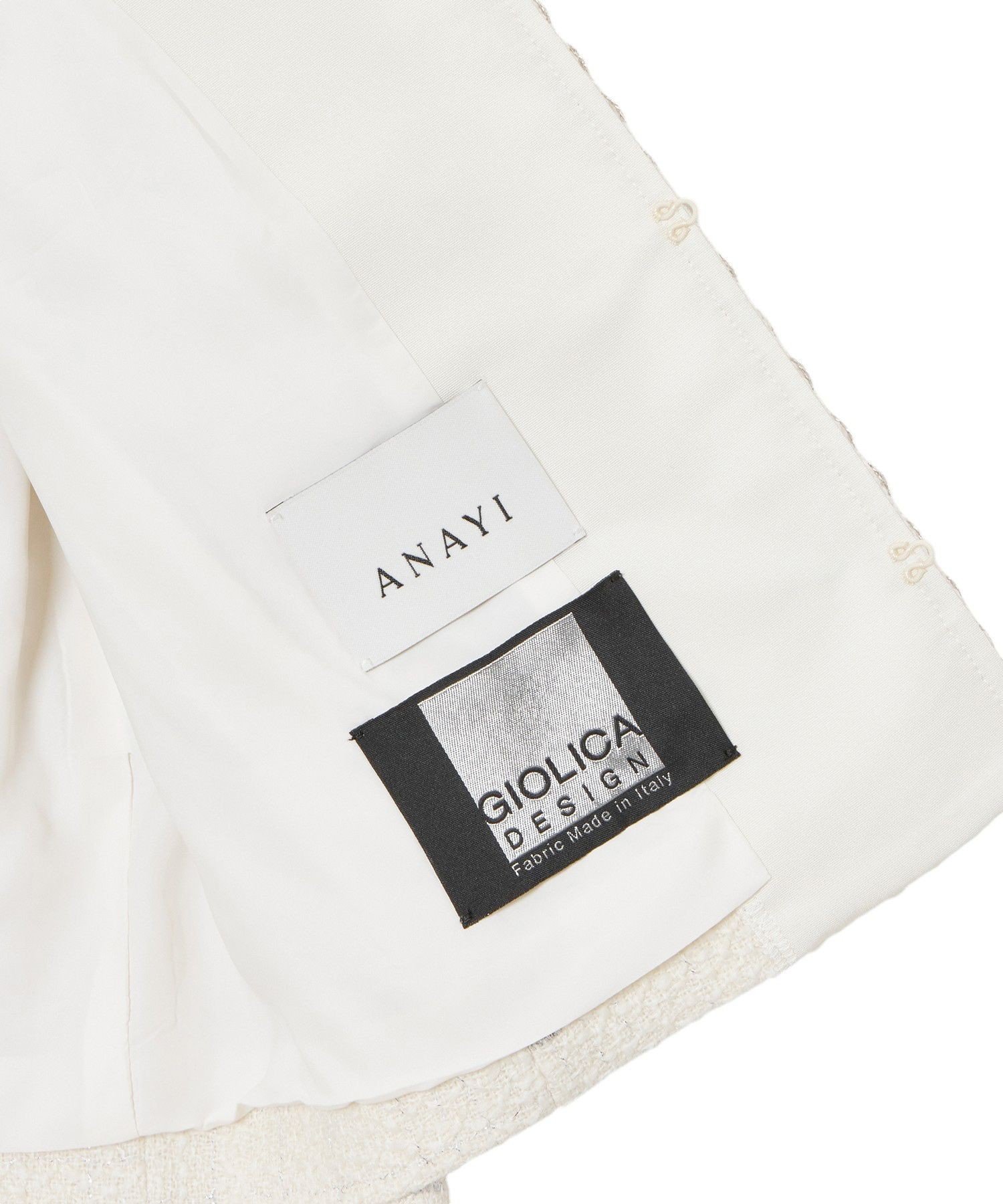 ANAYI｜【セットアップ対応商品】ラメスラブツイードショート