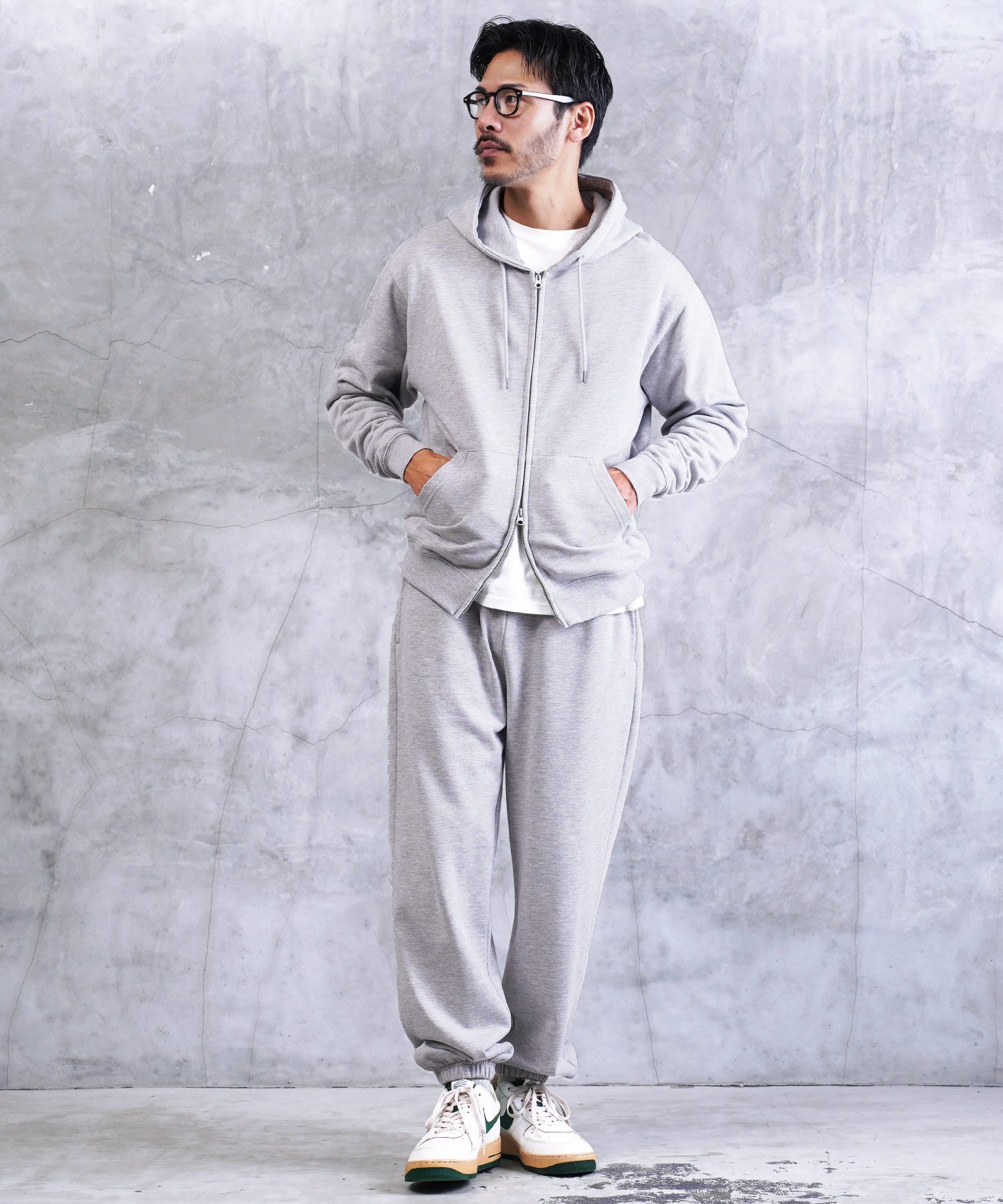 JIGGYS SHOP｜裏毛 スウェット ワンポイント スウェットパンツ