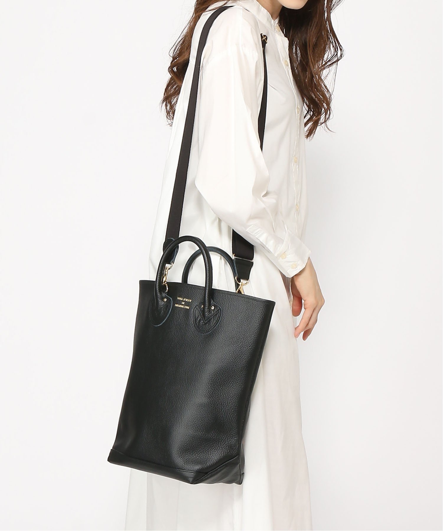 SETUP7｜YOUNG&OLSEN/EMBOSSED LEATHER HAVERSACK M トートバッグ