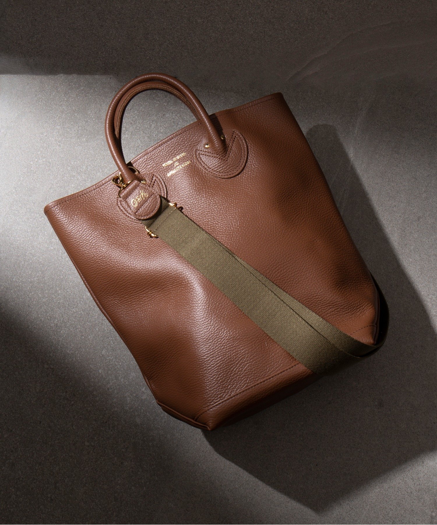 SETUP7｜YOUNG&OLSEN/EMBOSSED LEATHER HAVERSACK M トートバッグ