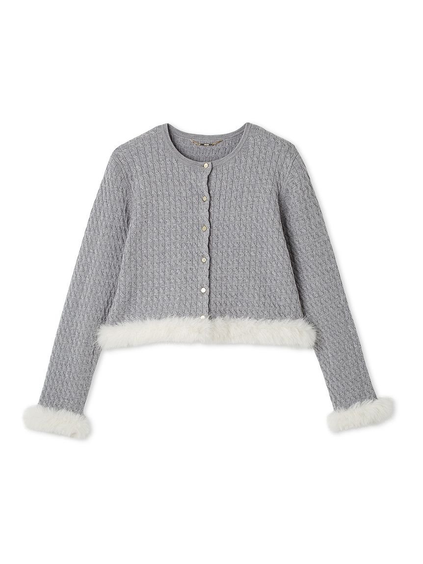 CELFORD｜【限定カラーあり】シルクカシミア混ファートリム