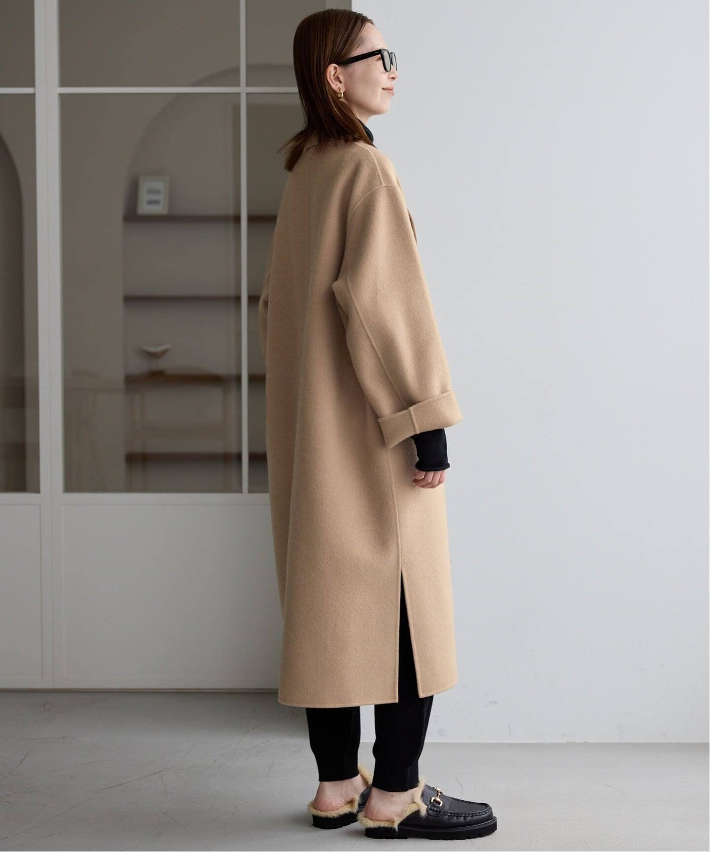 SLOBE IENA｜《WEB限定/追加2》souple woolダブルフェイスチェスター