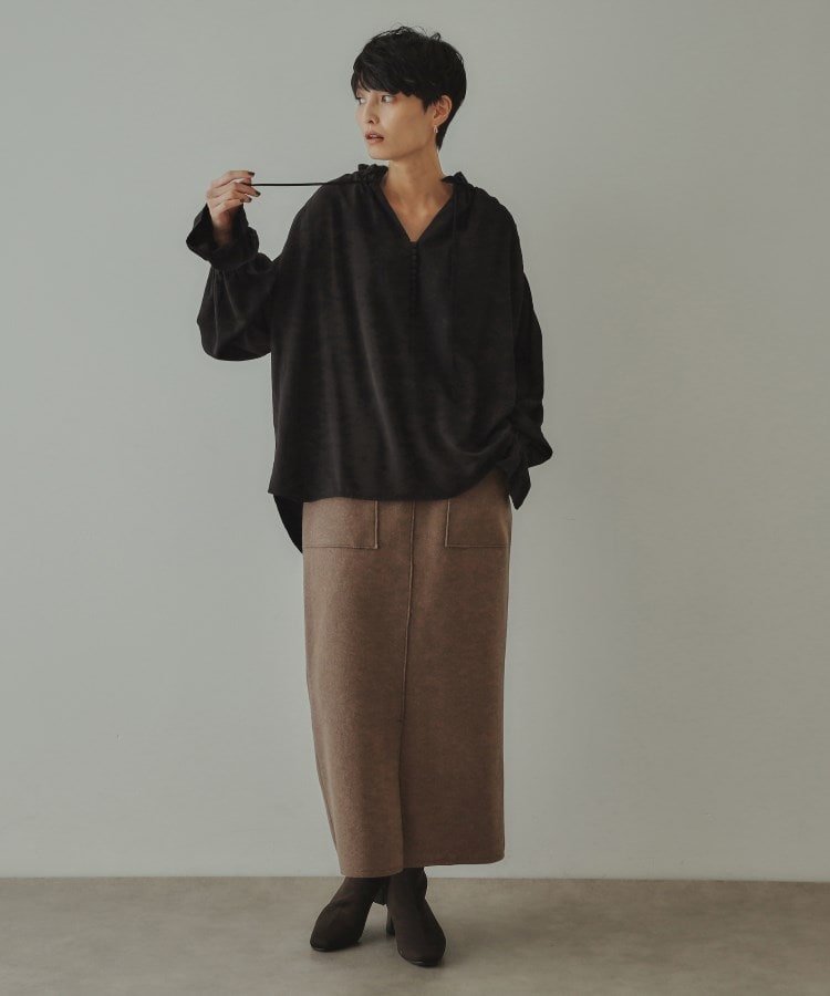 OPAQUE.CLIP｜【大草直子さんコラボ】フリルネックブラウス | Rakuten