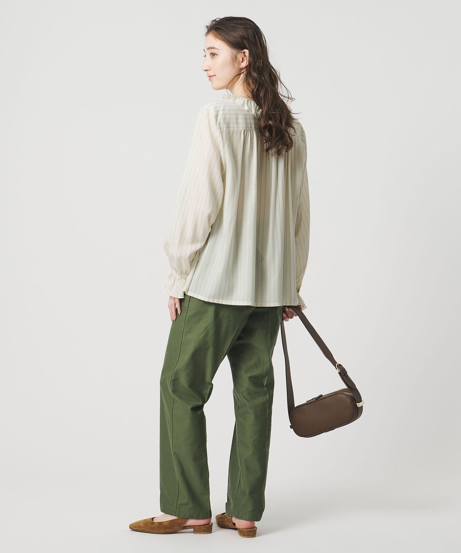 UNITED ARROWS｜フリルカラー 2WAY ブラウス -ウォッシャブル