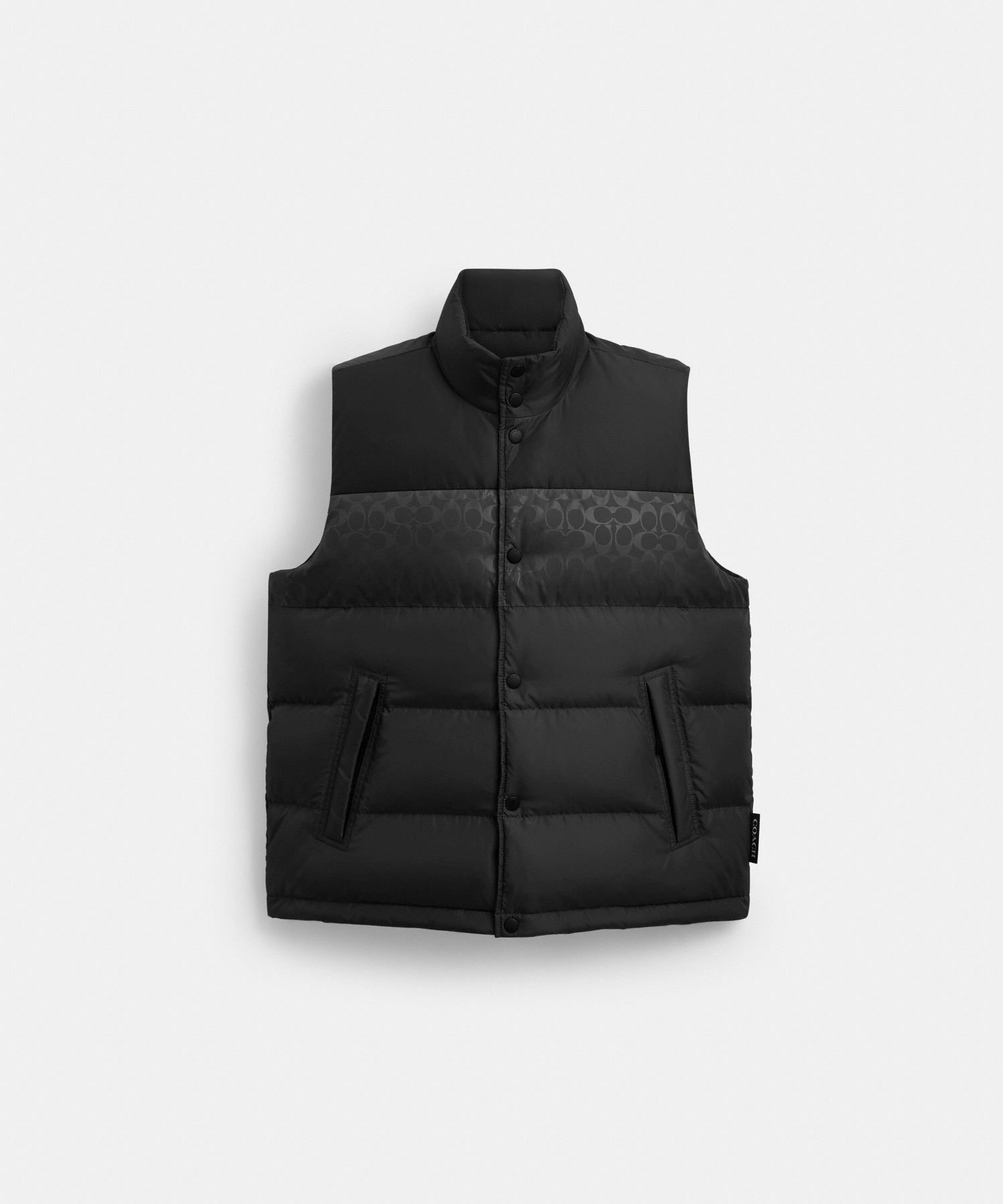 COACH OUTLET｜【公式】リバーシブル カラーブロック ダウン ベスト