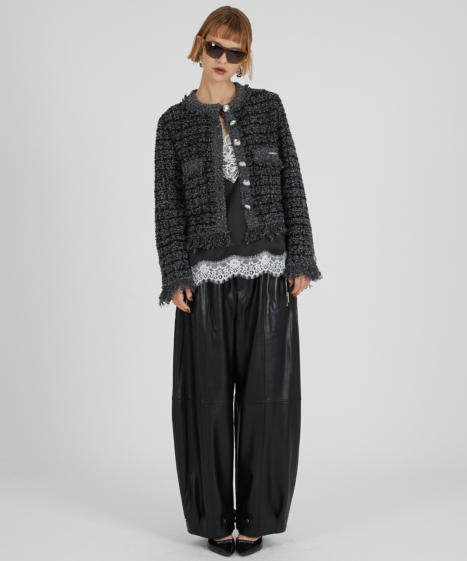 PRANK PROJECT｜ツイードニットカーディガン | Rakuten Fashion(楽天