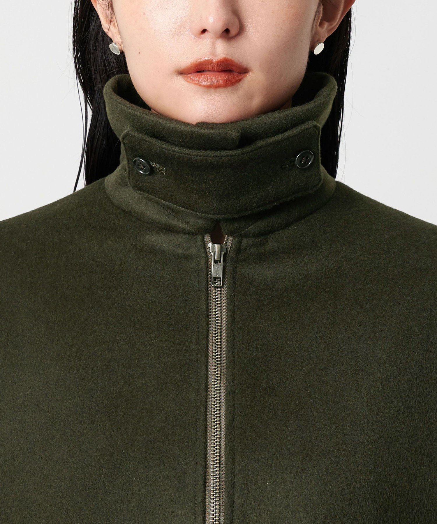 MARW UNITED ARROWSコクーン ジップ コート36 クリーニング済 MARW UNITED ARROWS＞コクーン ジップ コート