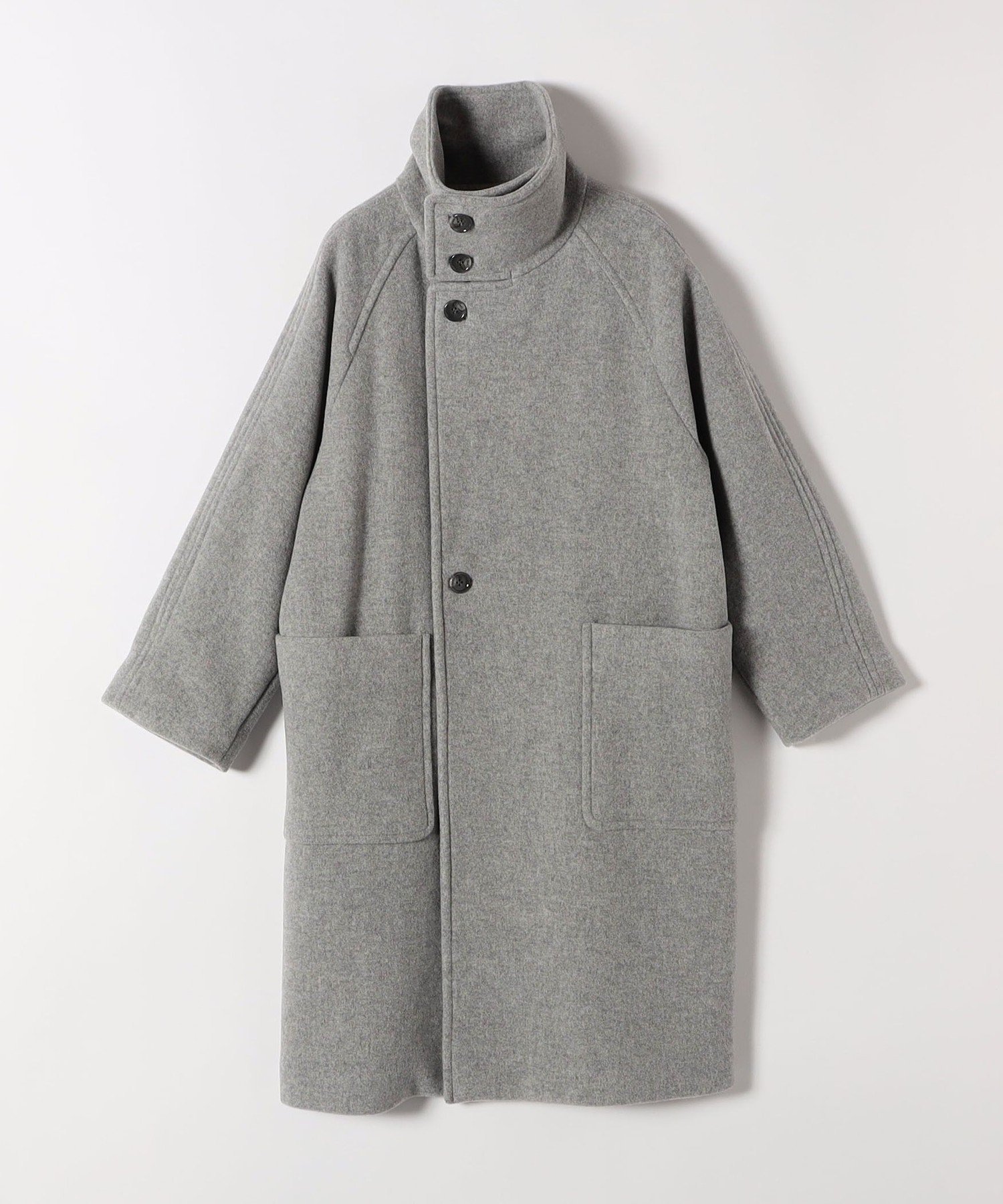 SHIPS｜SHIPS any: PURE WOOL スタンド & ビッグカラー コート