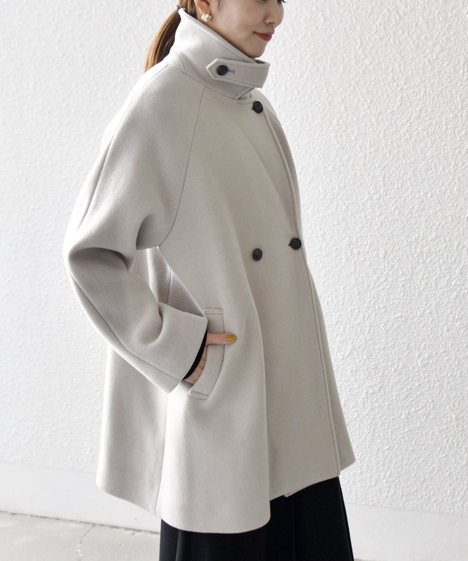 SHIPS｜【WEB限定】SHIPS any: PURE WOOL スタンド & テーラード