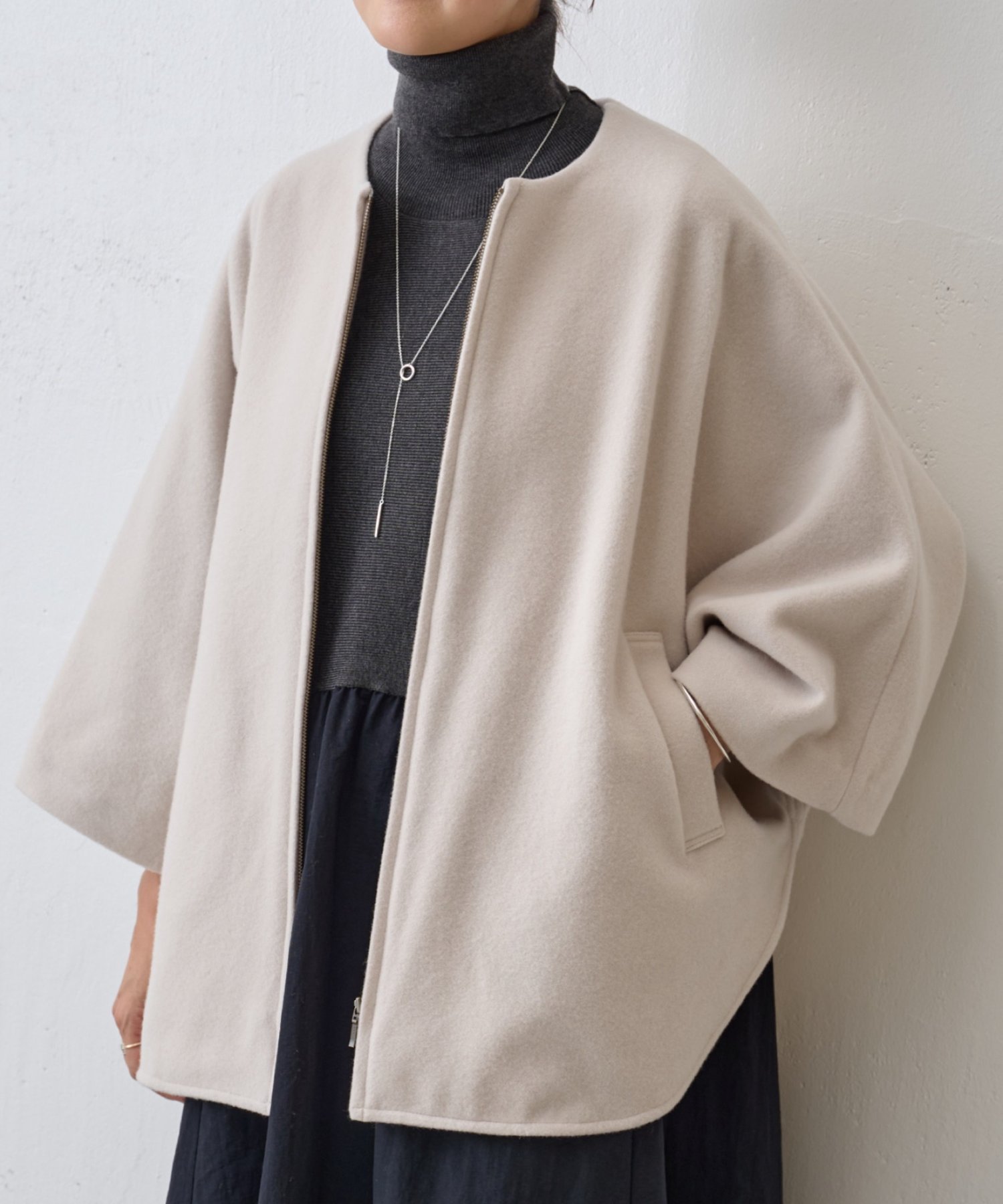 BEARDSLEY｜ウールポンチョコート | Rakuten Fashion(楽天ファッション