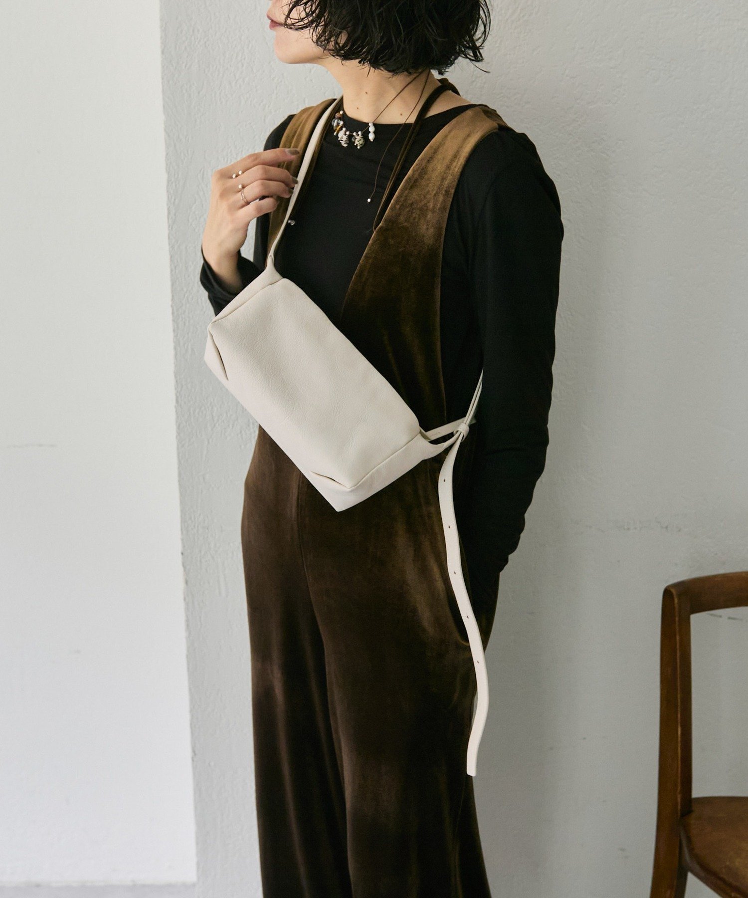 ear PAPILLONNER｜《本革/ミニマムサイズ/軽量》ボックスショルダー