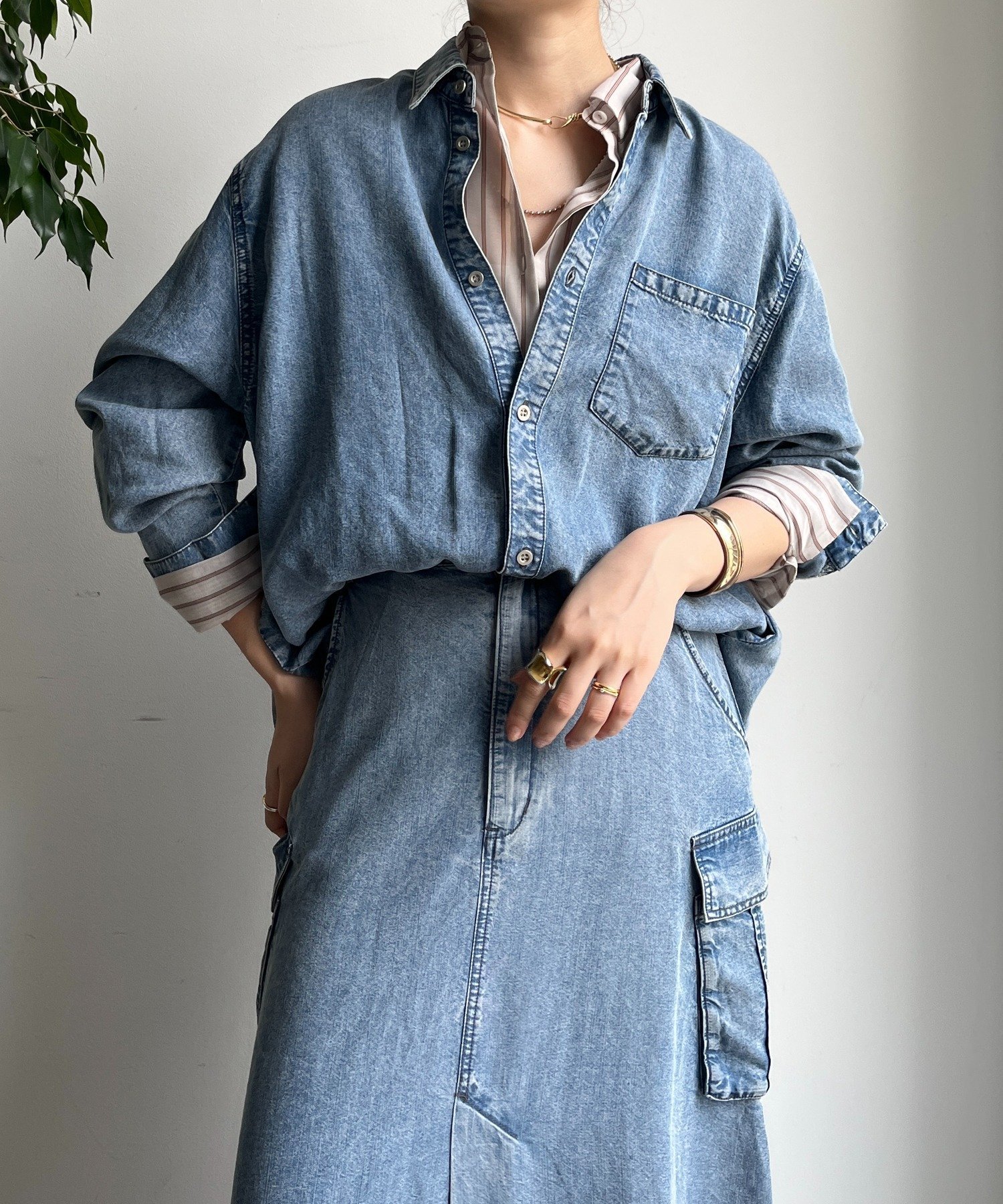 DOUDOU｜リヨセルデニムシャツ | Rakuten Fashion(楽天ファッション