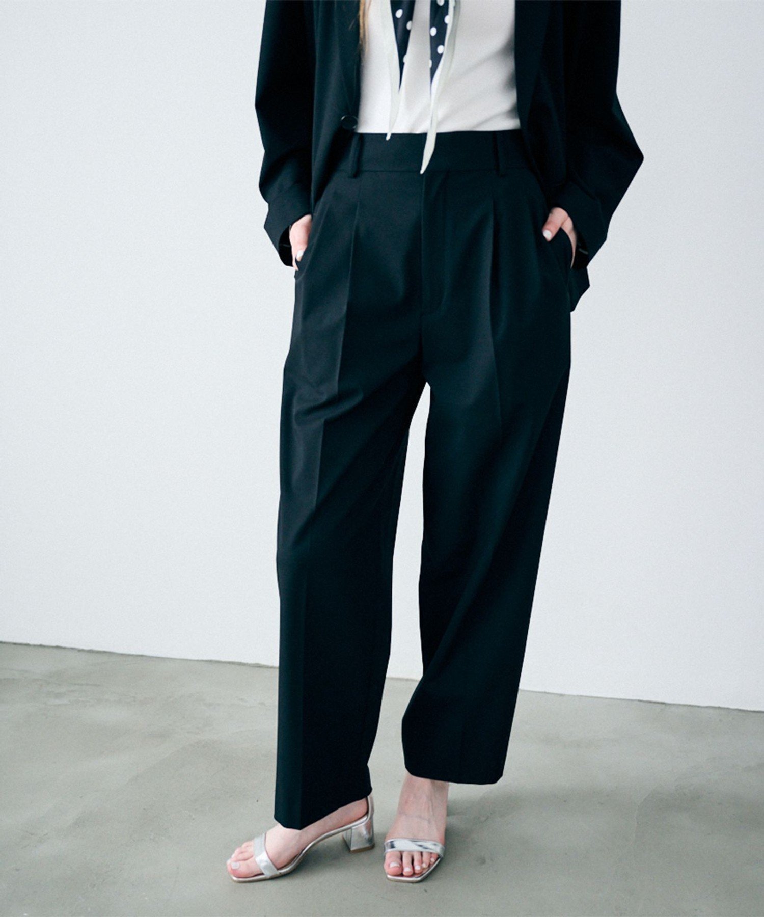 uncrave｜チノギャバジン ベーシックトラウザー | Rakuten Fashion