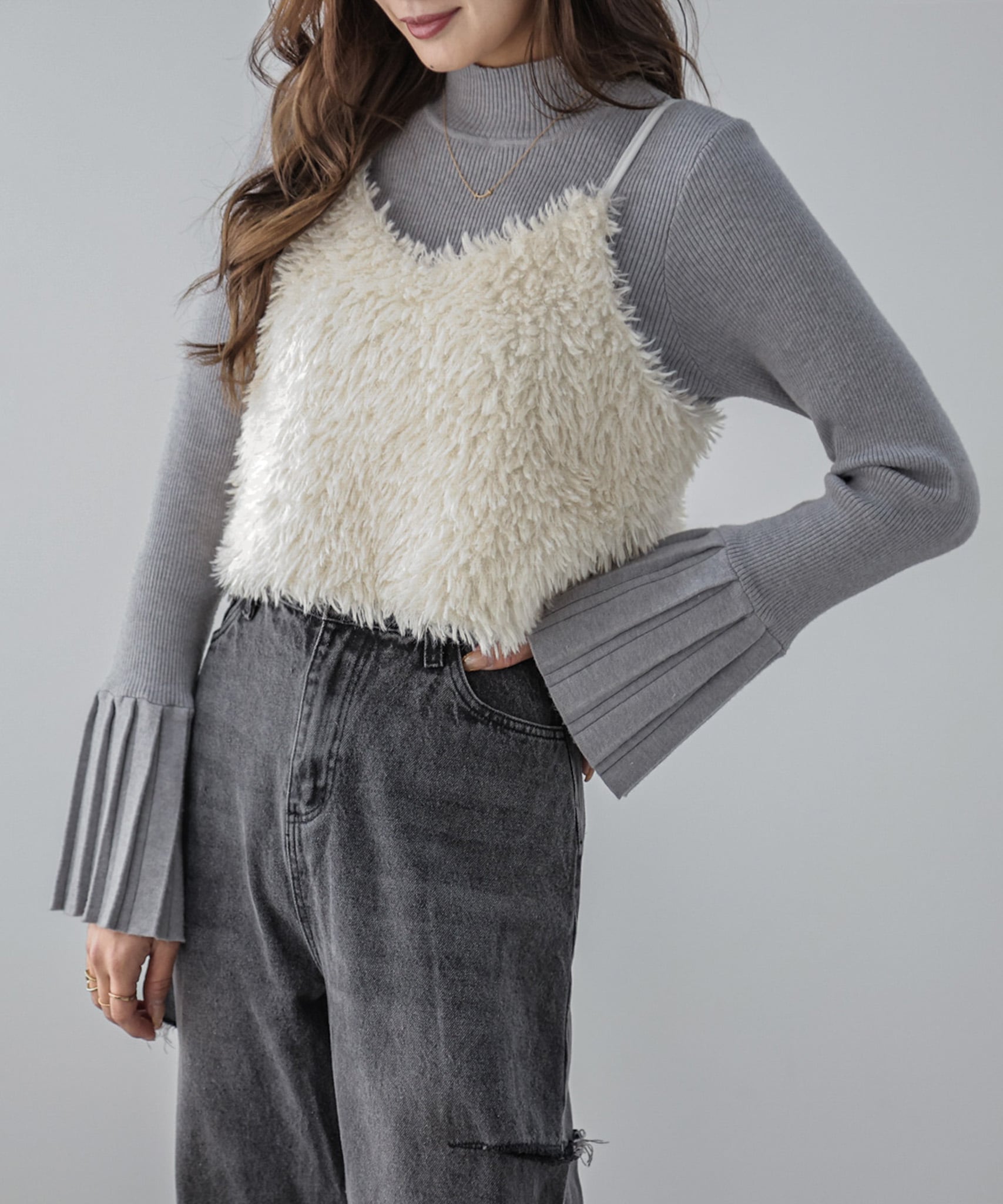 Lajour｜フェイクファーキャミソール | Rakuten Fashion(楽天